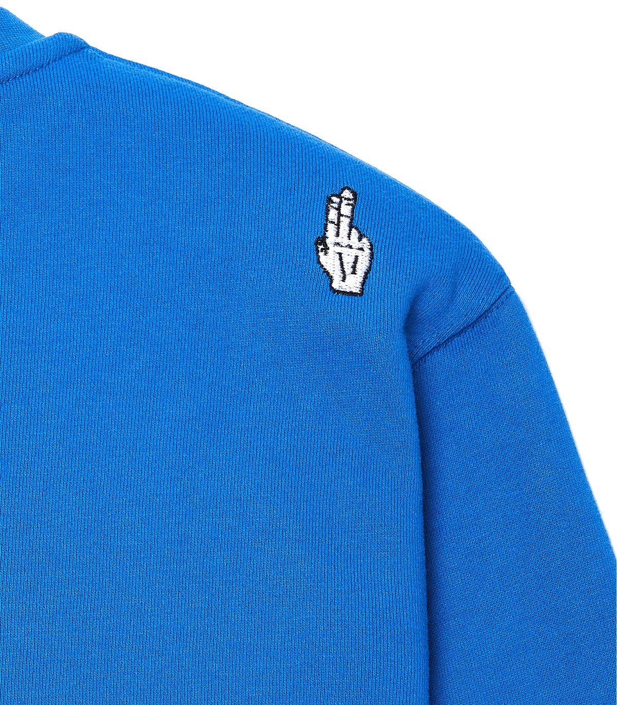 바이브레이트(VIBRATE) POP-EYES FROG LOGO SWEATSHIRTS (CLASSIC BLUE)