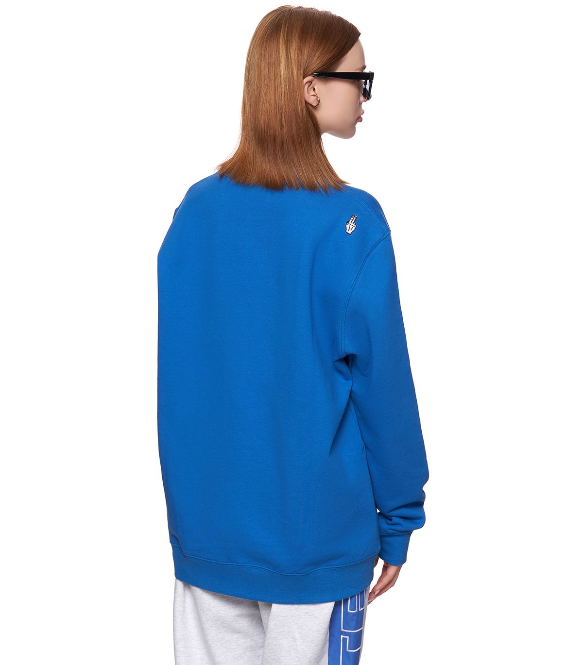 바이브레이트(VIBRATE) POP-EYES FROG LOGO SWEATSHIRTS (CLASSIC BLUE)