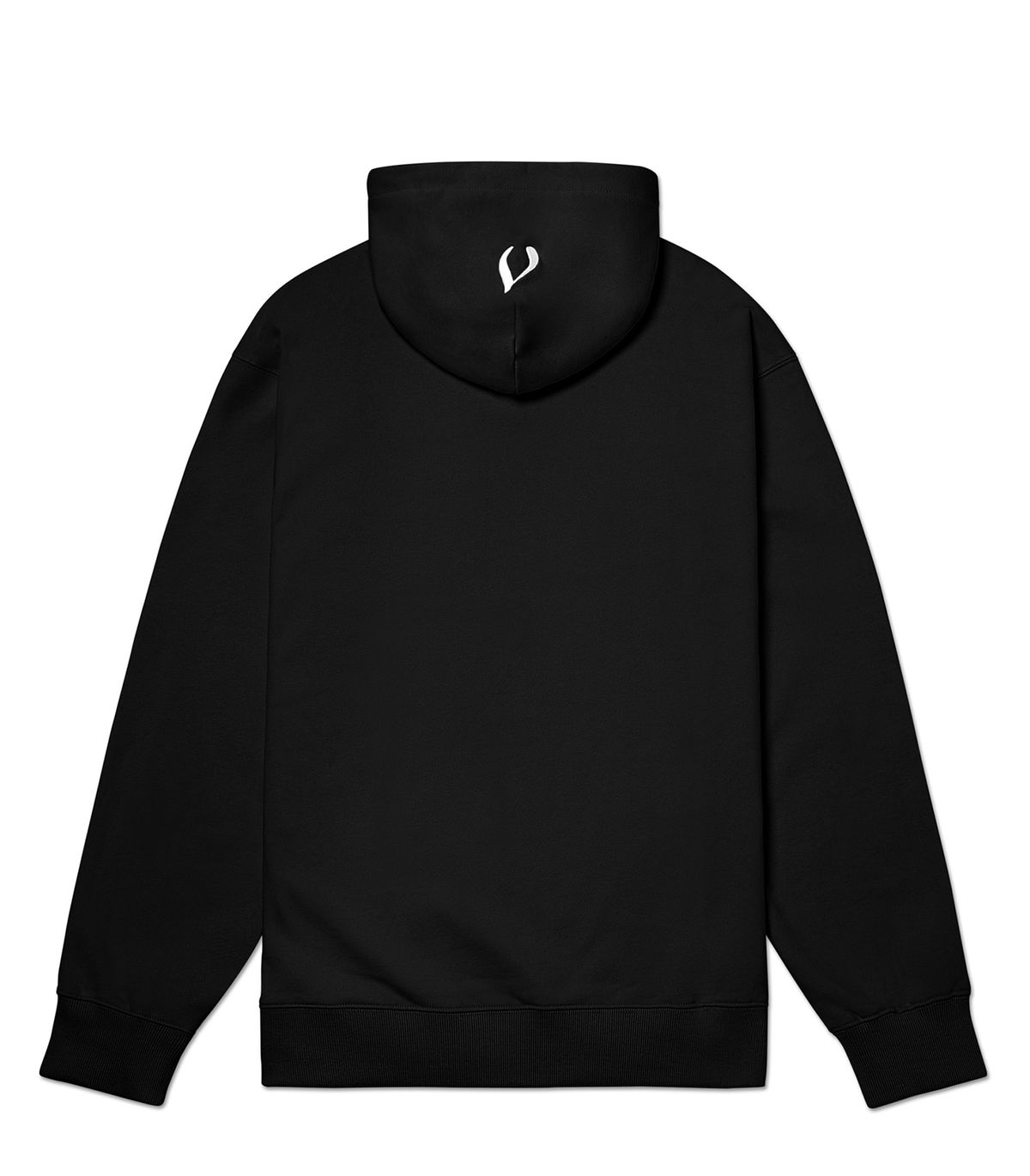 바이브레이트(VIBRATE) RAINBOW LOTUS LOGO HOODIE (BLACK)