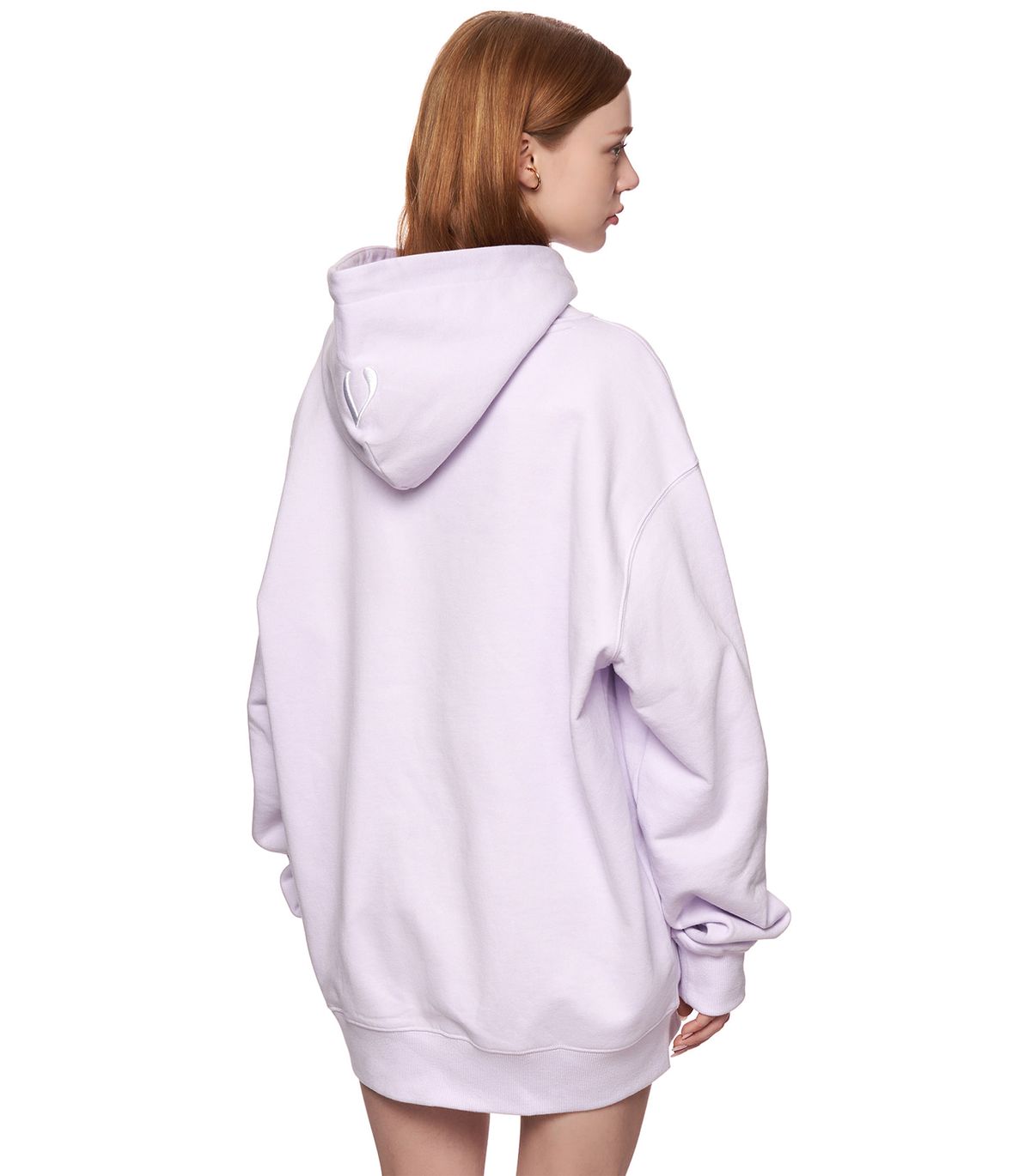바이브레이트(VIBRATE) RAINBOW LOTUS LOGO HOODIE (LAVENDER PURPLE)