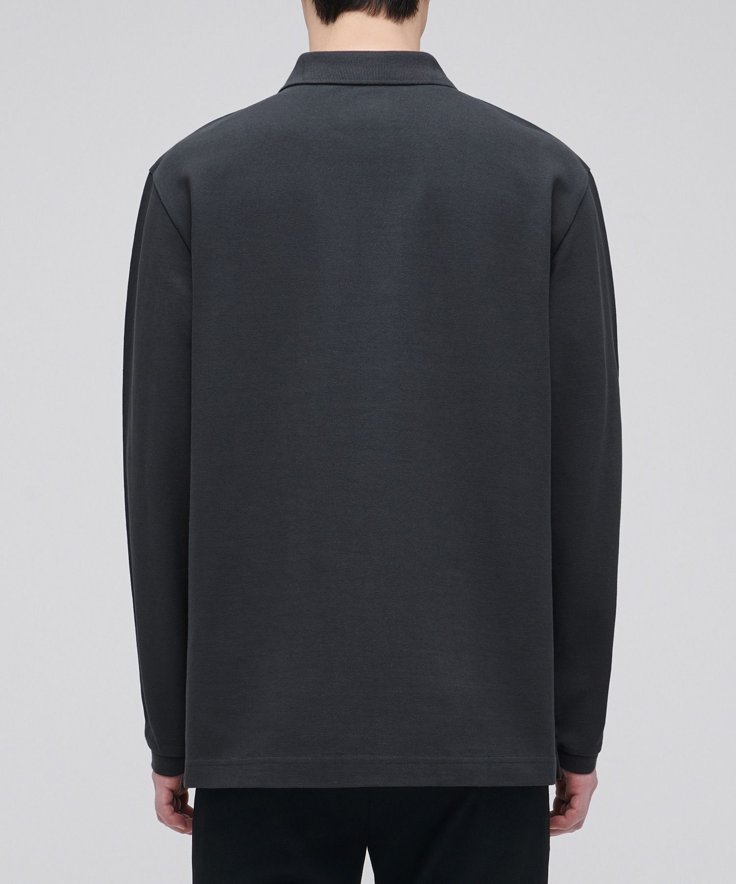 MUSINSA | MUSINSA STANDARD LONG SLEEVE PIQUE POLO SHIRT