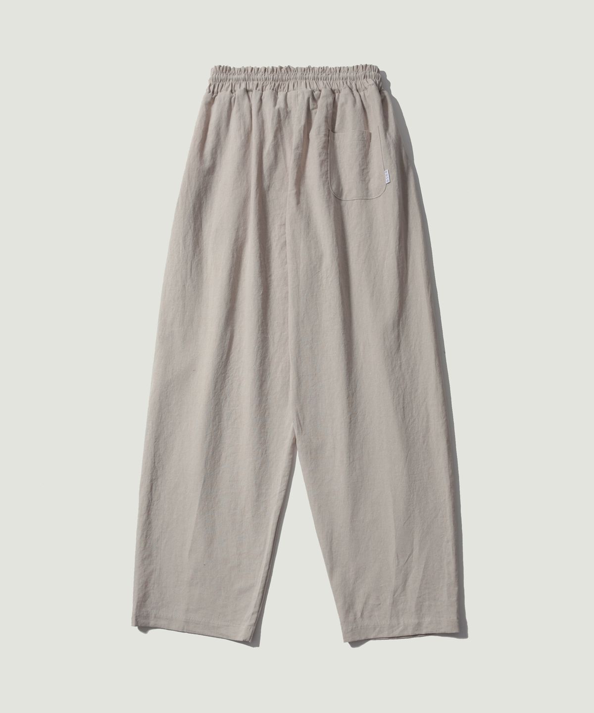 이즈(EASE) 린넨 밴딩 팬츠 [오버 핏]_오트밀_남녀공용