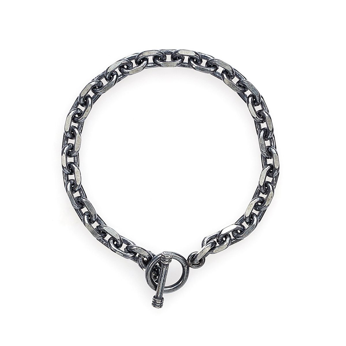 하우데어(HOWTHERE) 실버체인 Toggle bar vintage silver chain