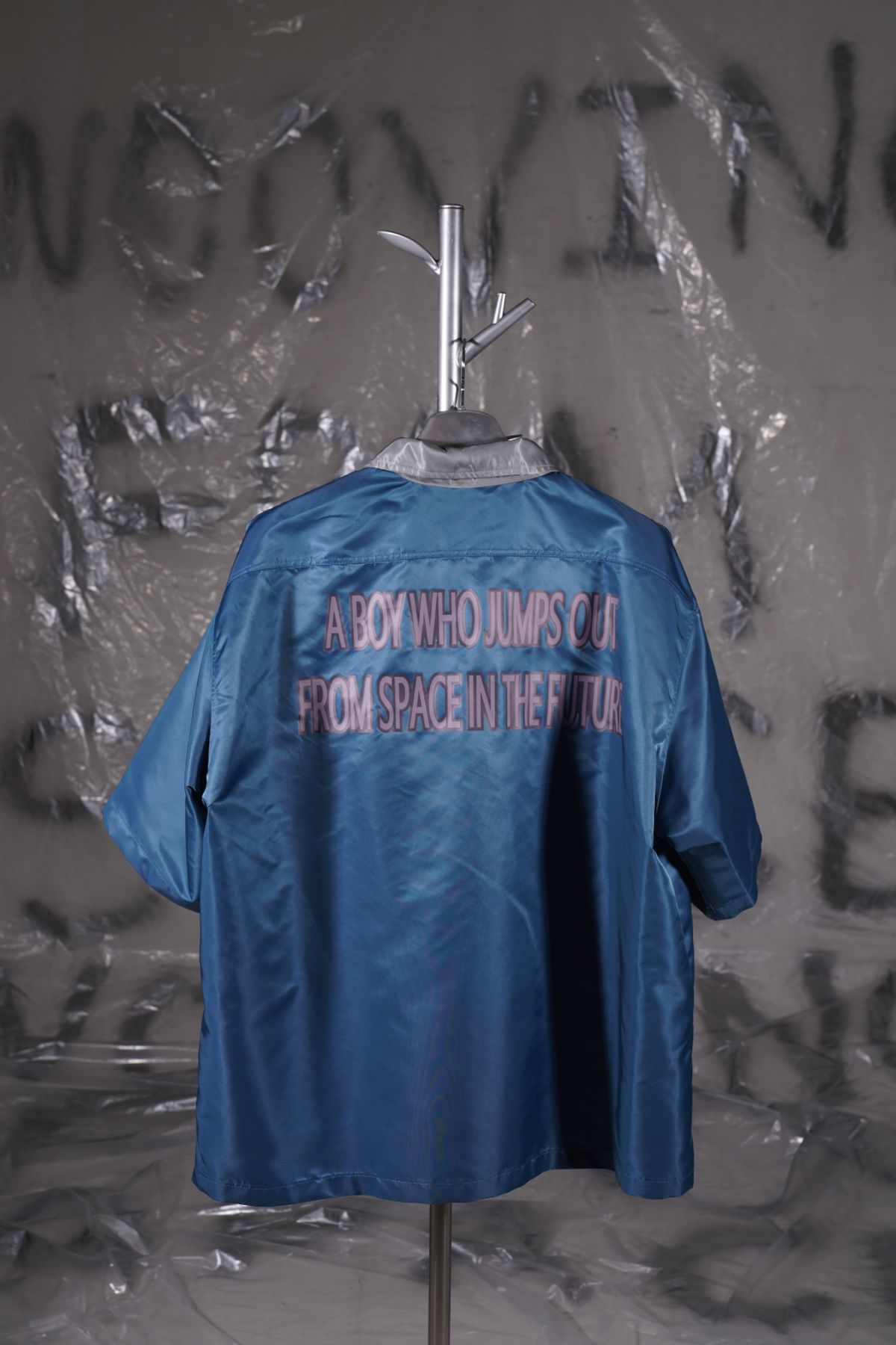 우빙(WOOVING) SPACE HALF SHIRTS (BLUE)