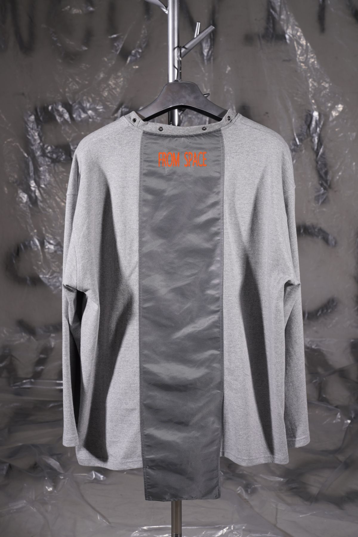 우빙(WOOVING) SPACE BOX LONG SLEEVES (GRAY)