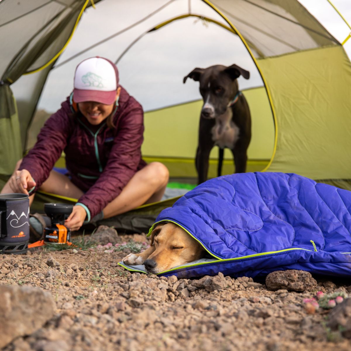 러프웨어(RUFFWEAR) 하이랜드 슬리핑 백 반려견 침낭(Highlands™ Sleeping Bag)
