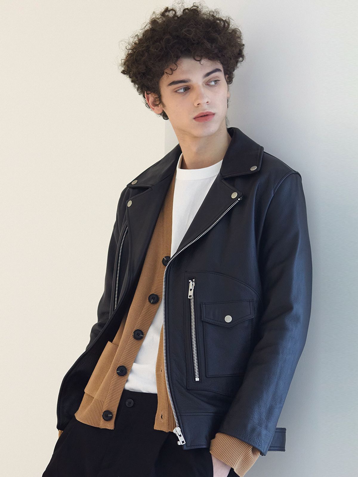 라티젠옴므(L'HOMME) LAH1 RIDER JACKET(BLACK)