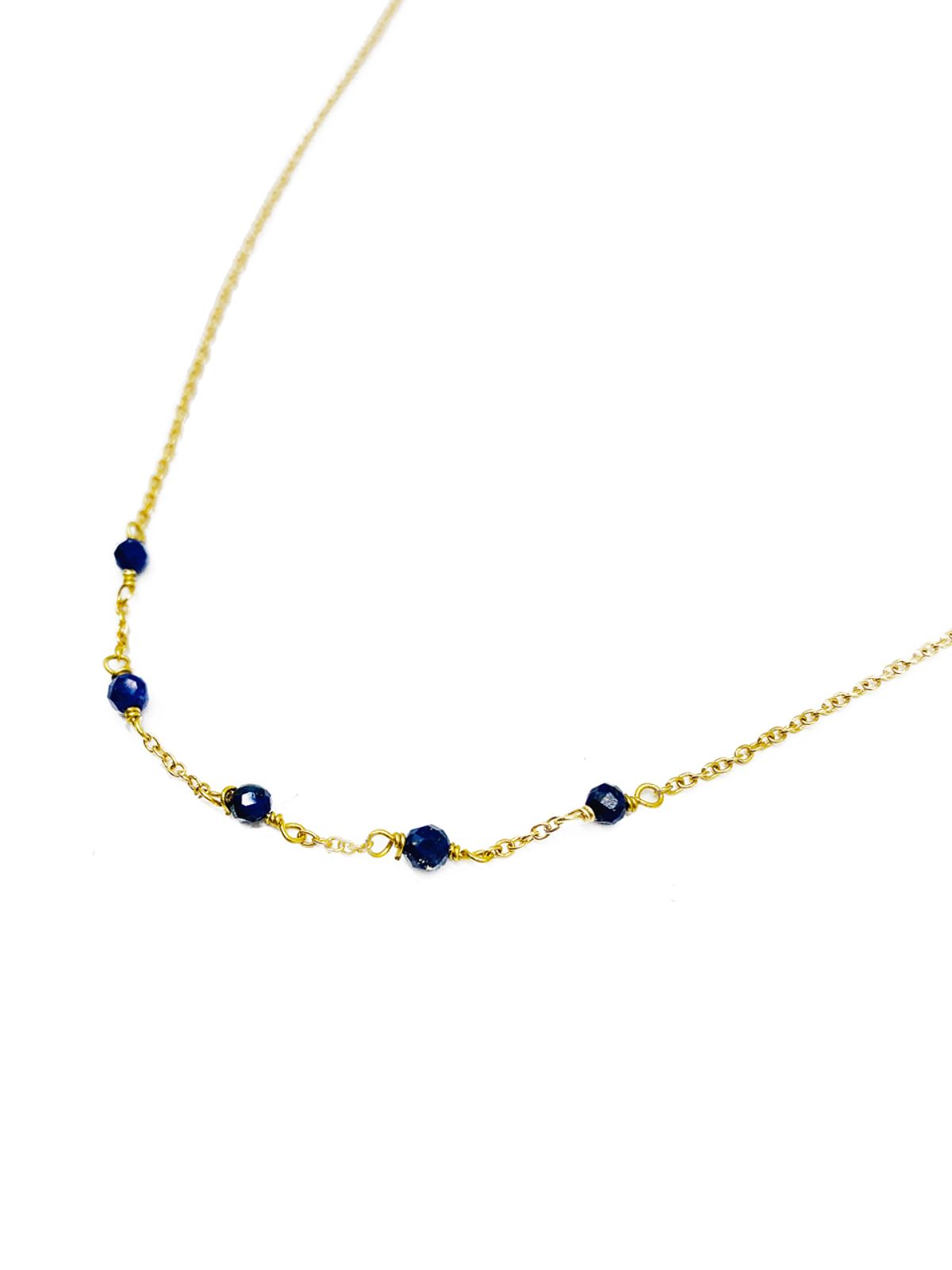 오키디루포(OCCHI DI LUPO) Azzura blue lapis necklace