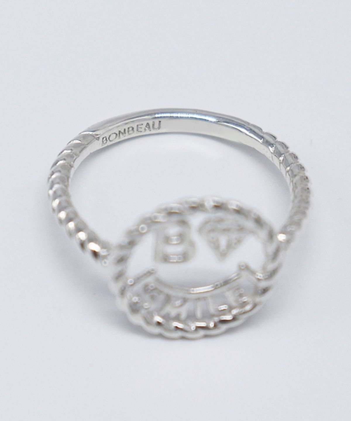 봉보(BONBEAU) BONBEA Kitsch coin smile Ring 코인 스마일 꼬임 반지