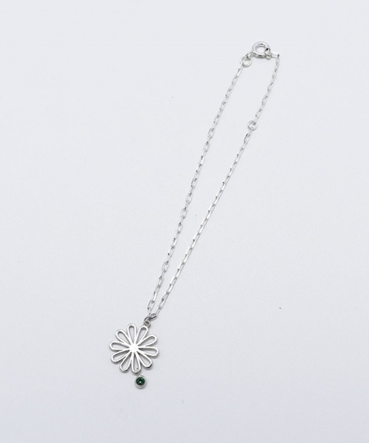 봉보(BONBEAU) My daisy simple Anklet 실버 큐빅 데이지 체인팔찌 (발찌)