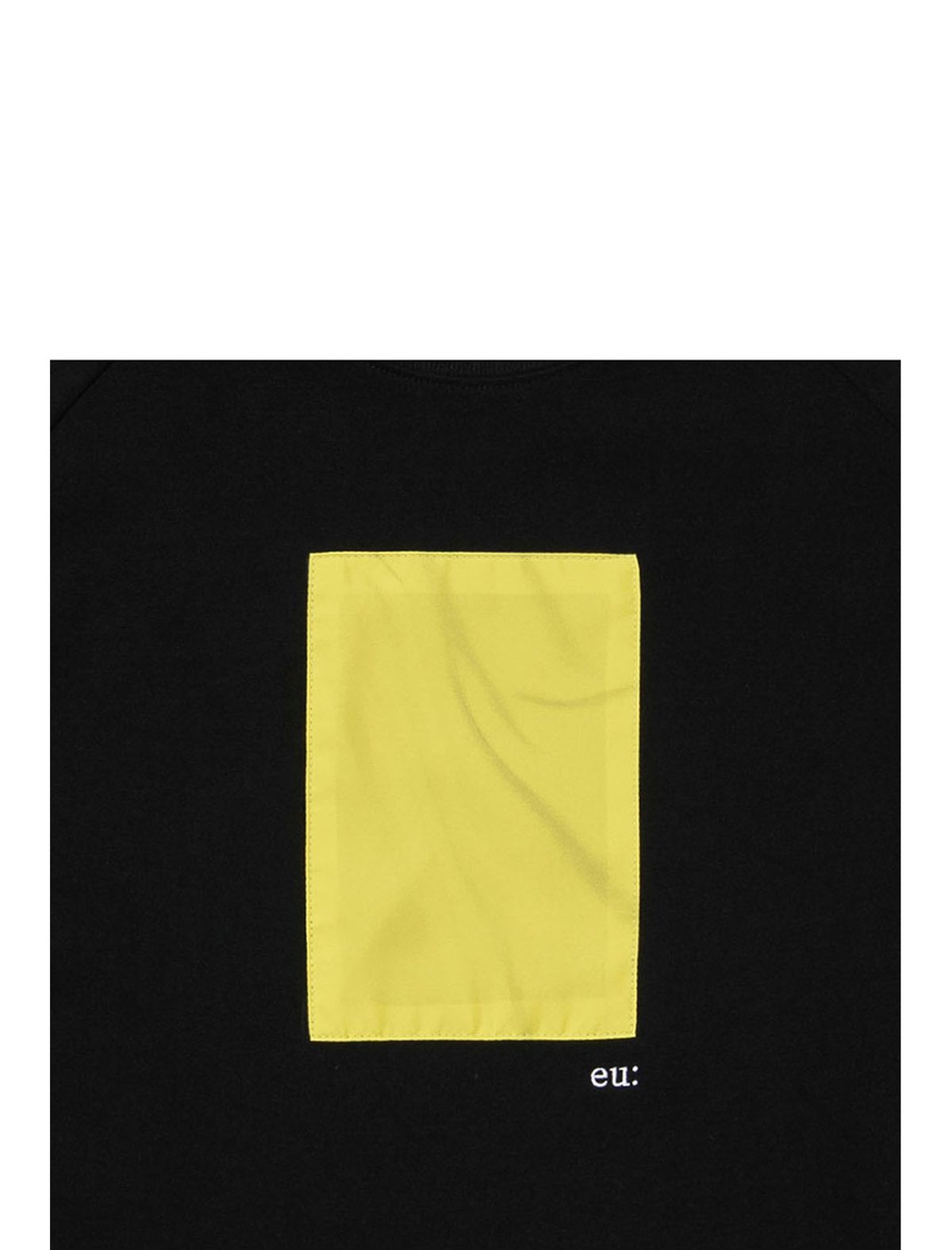 261이유아이(261EUI) SIGNATURE WRINKLE RAGLAN T-SHIRT BLACK YELLOW