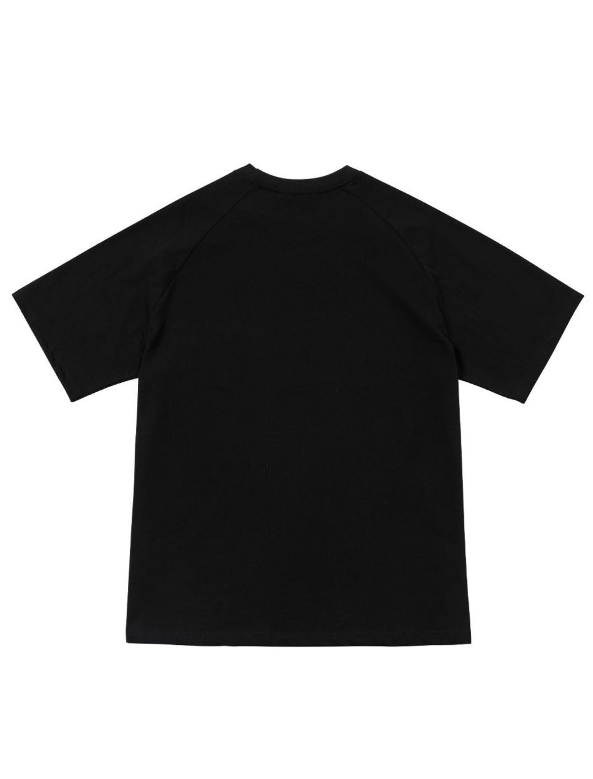 261이유아이(261EUI) SIGNATURE WRINKLE RAGLAN T-SHIRT BLACK YELLOW
