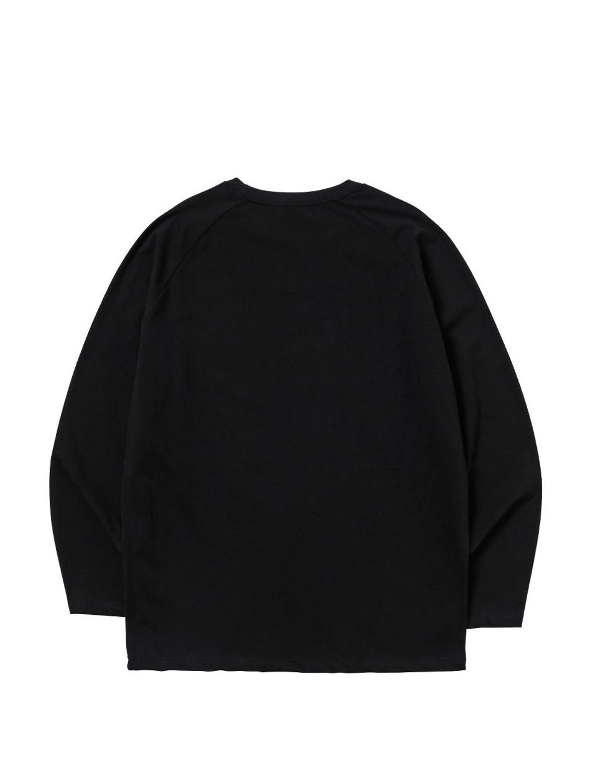261이유아이(261EUI) SIGNATURE WRINKLE RAGLAN LONG SLEEVE BLACK PALE GREEN