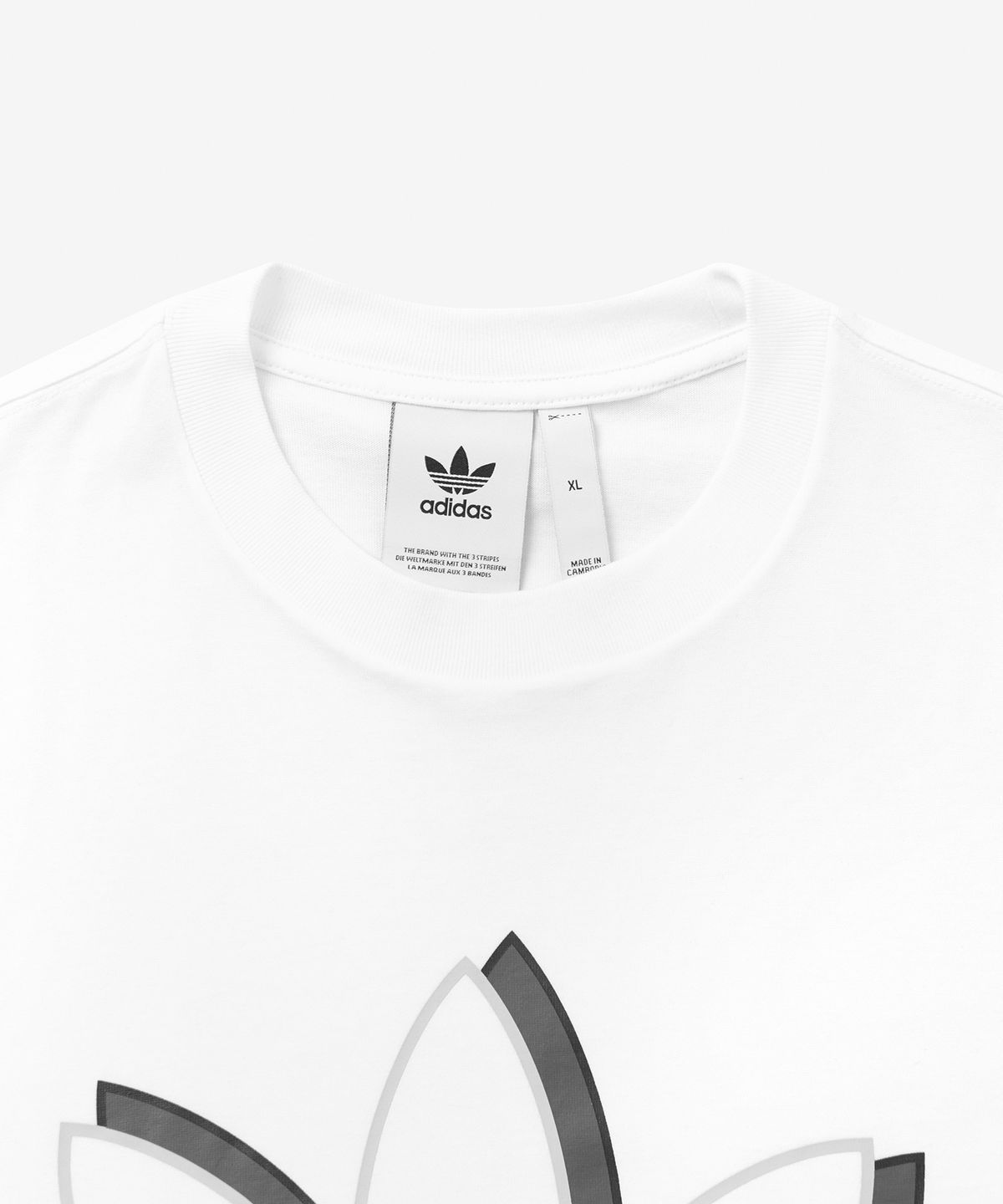 아디다스(ADIDAS) 쉐도우 티셔츠 - 화이트 / FU6002