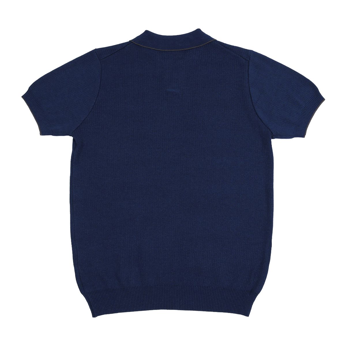 솔티(SORTIE) Combination collar knit (Navy)