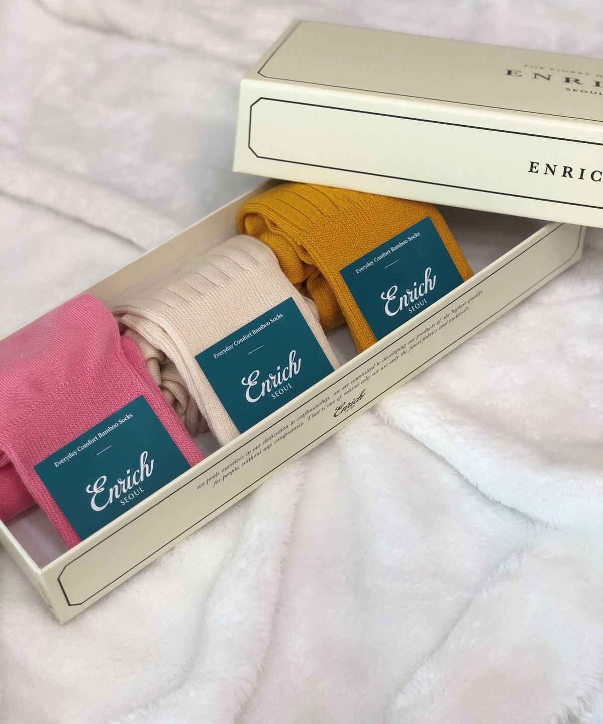인리치(ENRICH) 프리미엄 밤부 양말 3팩 세트