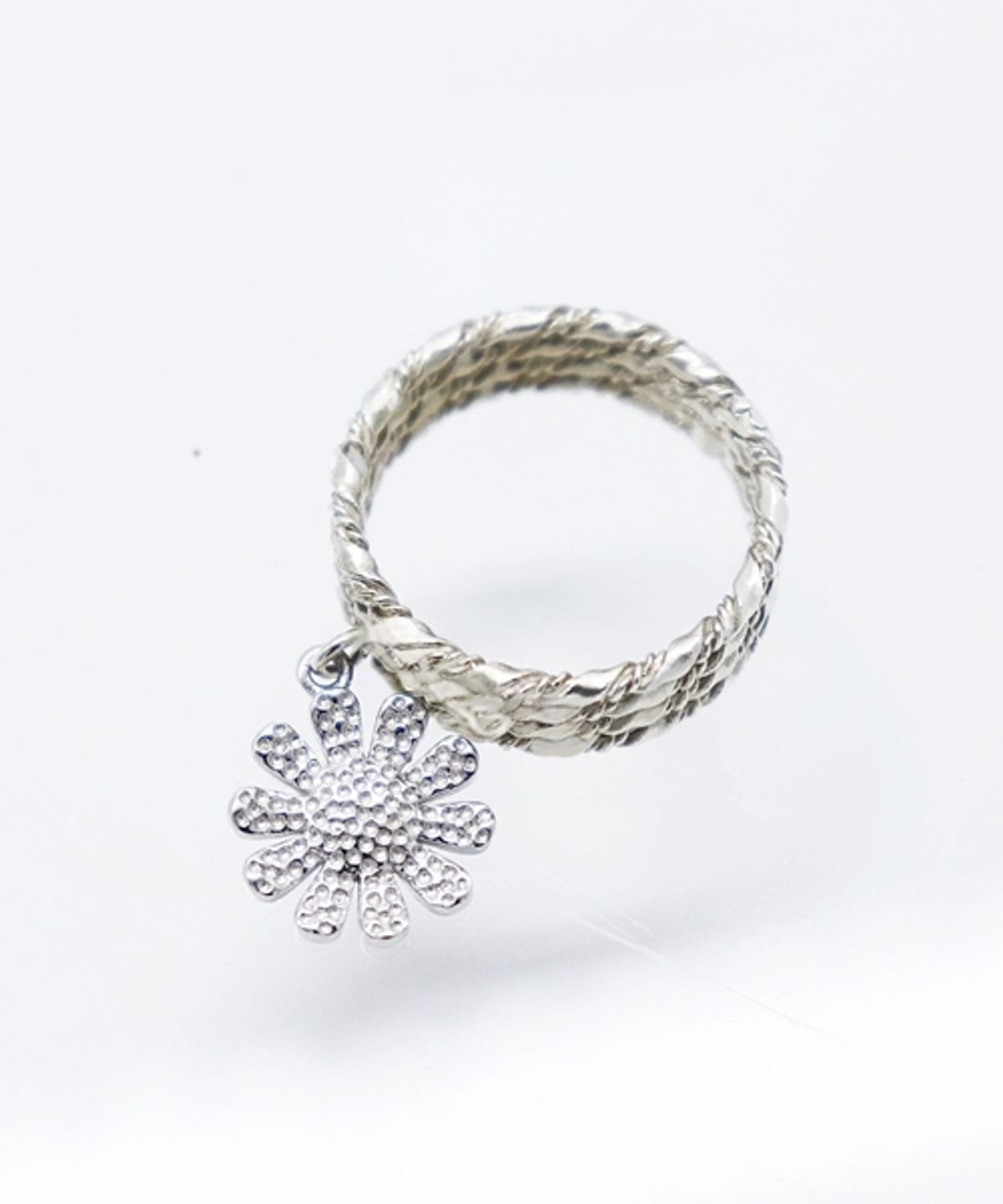 봉보(BONBEAU) Double twist daisy Ring 데이지 볼드링 꼬임 반지
