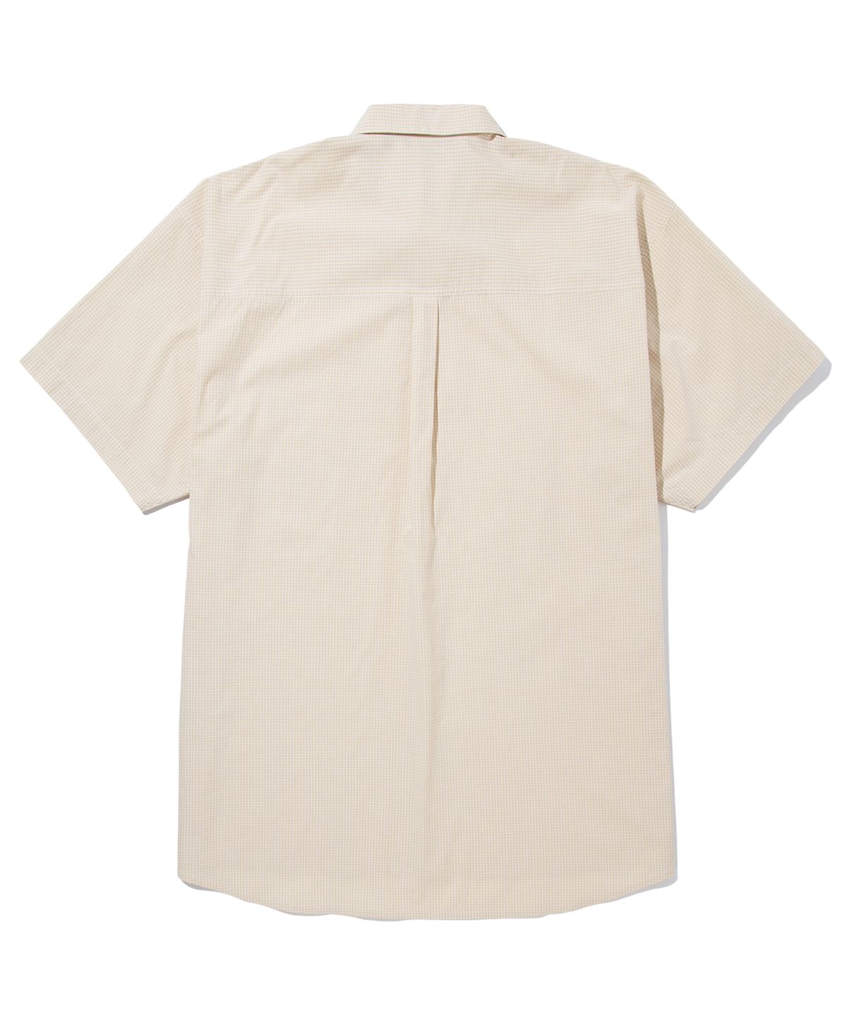 스트리트 스탠다드(STREET STANDARD) S-LOGO OVERSIZE CHECK SHIRTS IVORY