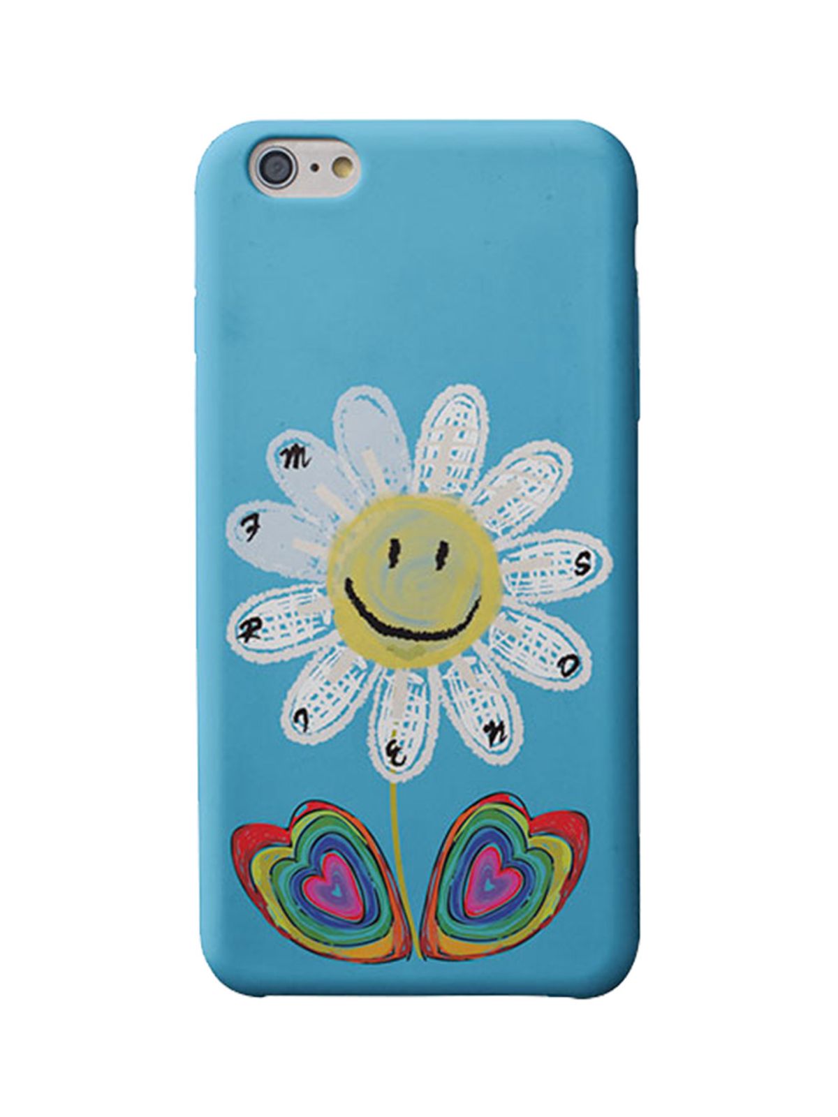 엠프렌즈(MFRIENDS) 아이폰·갤럭시 공용 데이지 레인보우 케이스 339  스마일 플라워 그래픽 아트  엠프렌즈