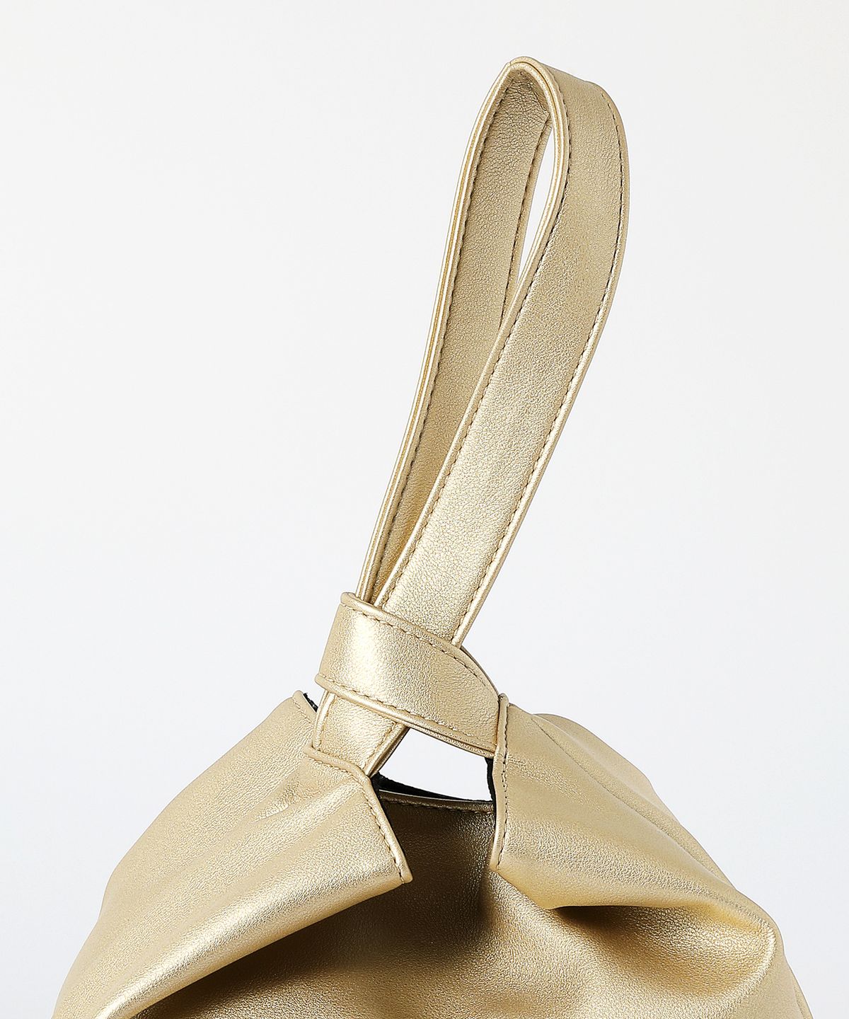 옐로우스톤(YELLOWSTONE) Dumpling wrist bag - Gold