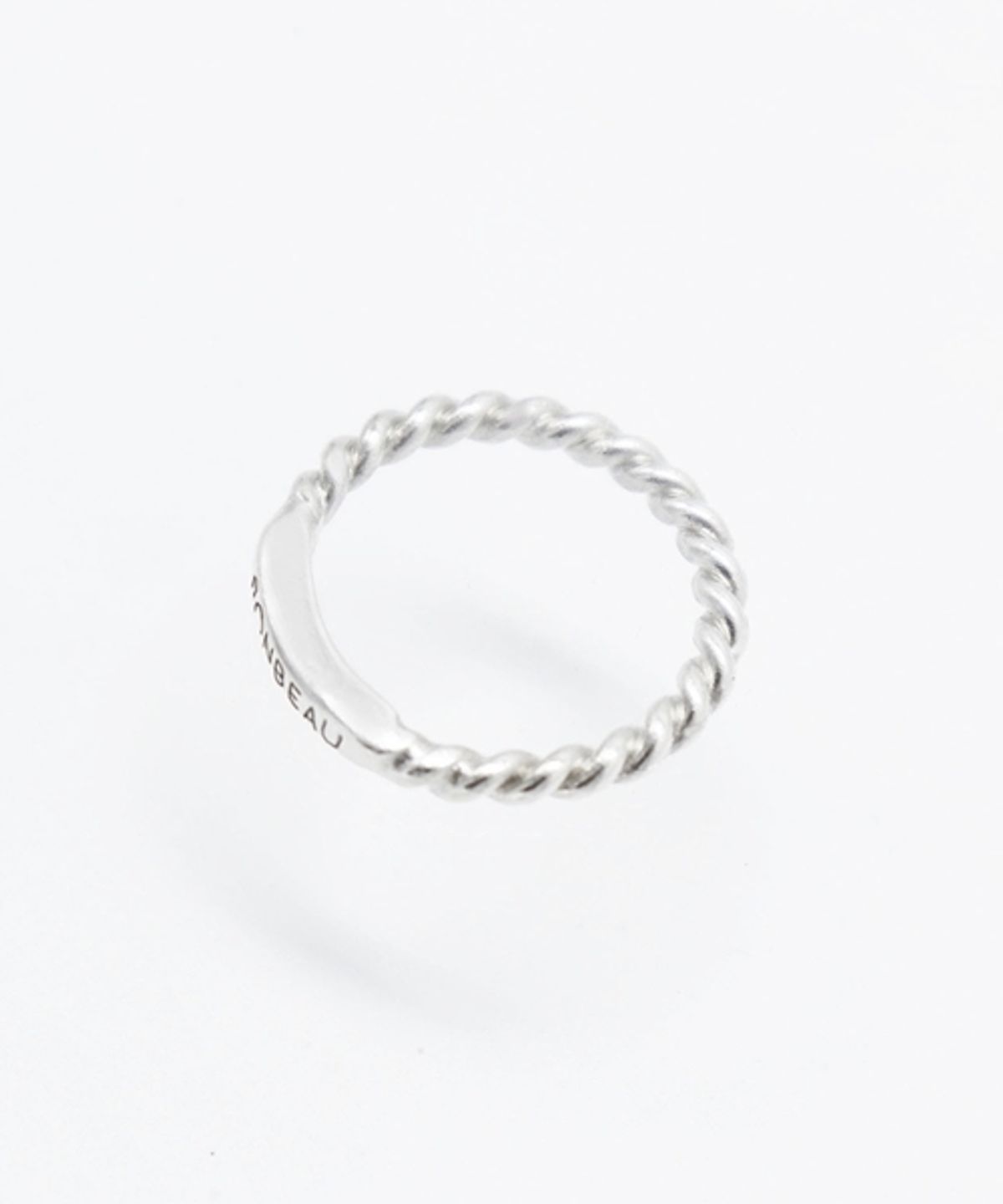 봉보(BONBEAU) Carry initial twist Ring 볼드 꼬임 이니셜 각인 반지