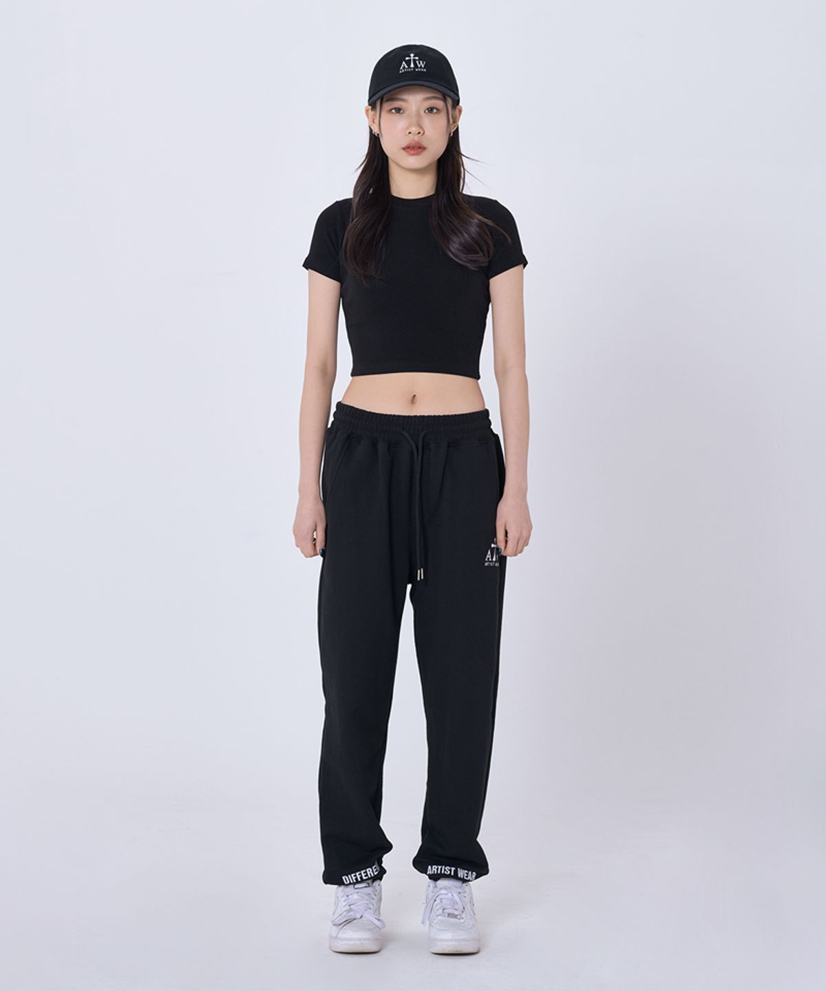아티스트웨어(ARTISTWEAR) [ATW] 시그니쳐 로고 자수 볼캡_BK
