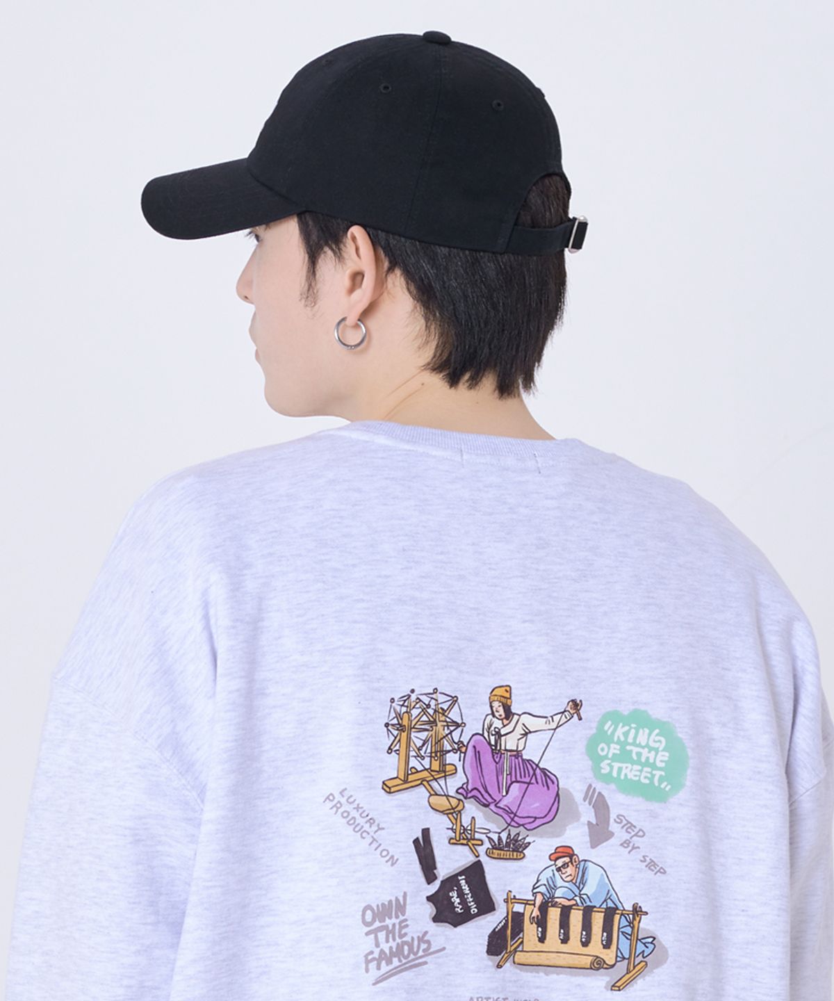 아티스트웨어(ARTISTWEAR) [ATW] 시그니쳐 로고 자수 볼캡_BK