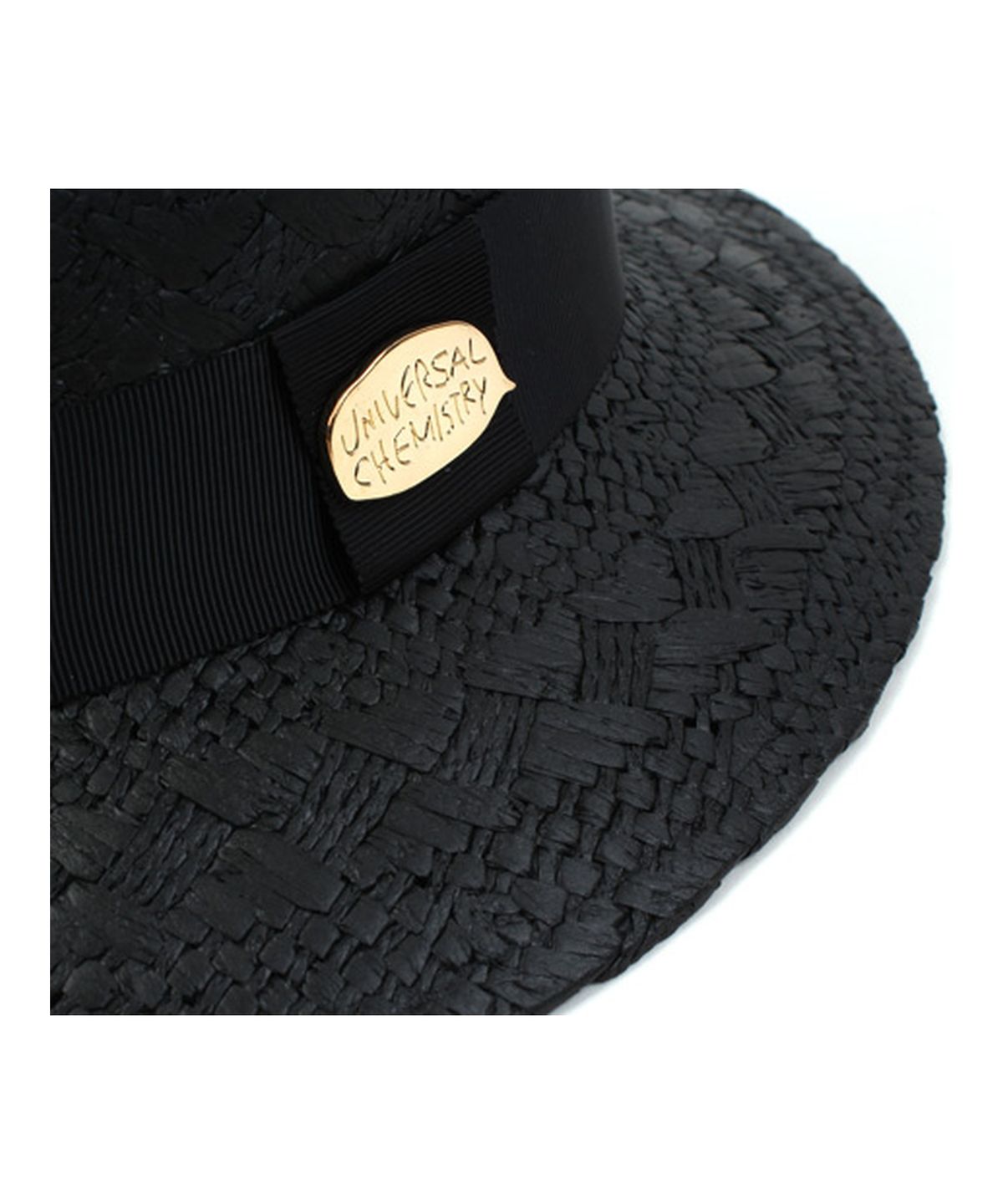 유니버셜 케미스트리(UNIVERSAL CHEMISTRY) Modern Black Panama Hat GD 파나마햇