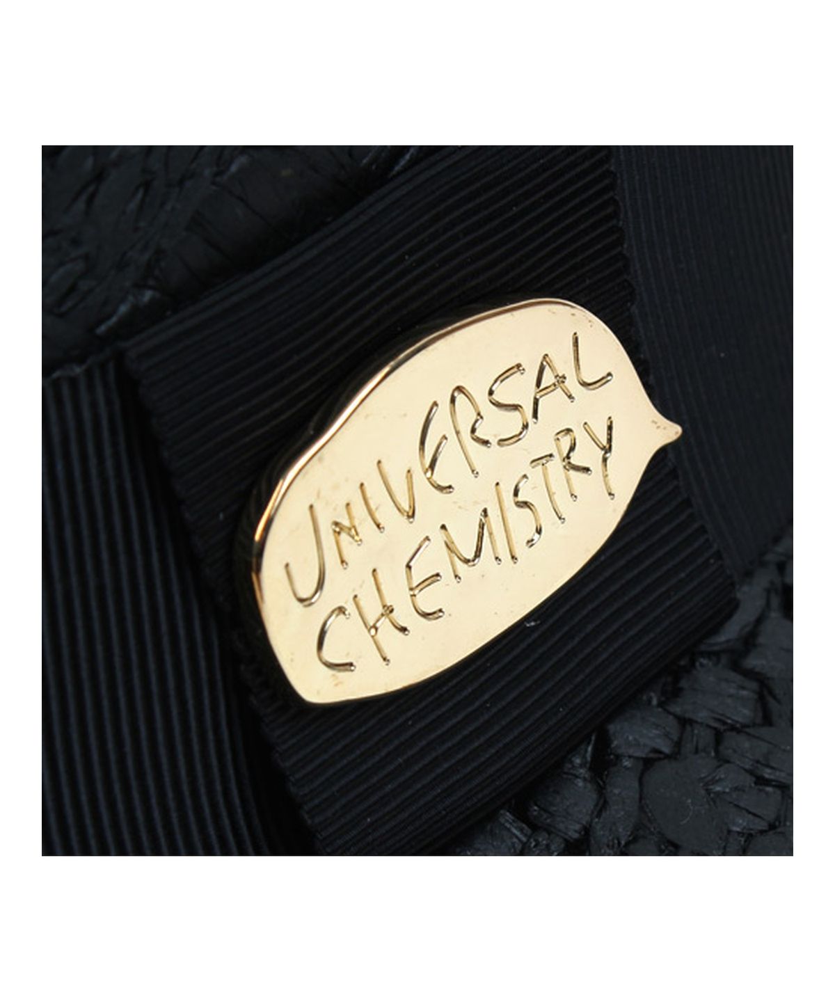 유니버셜 케미스트리(UNIVERSAL CHEMISTRY) Modern Black Panama Hat GD 파나마햇