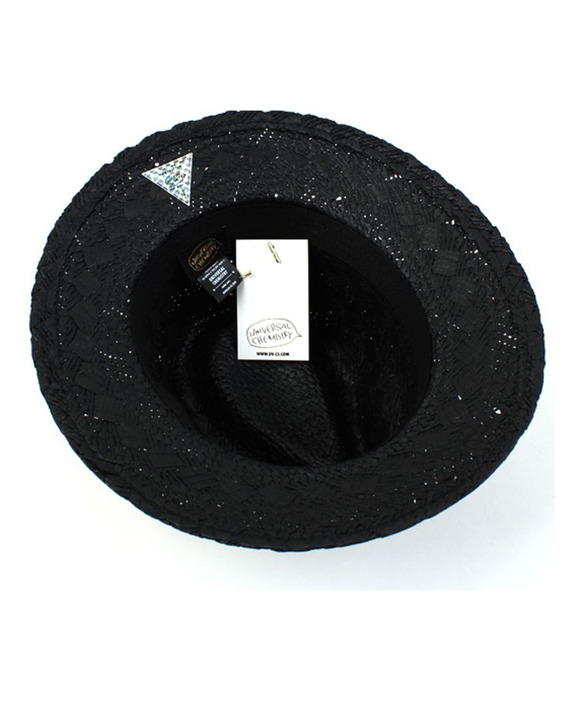 유니버셜 케미스트리(UNIVERSAL CHEMISTRY) Modern Black Panama Hat BK 파나마햇