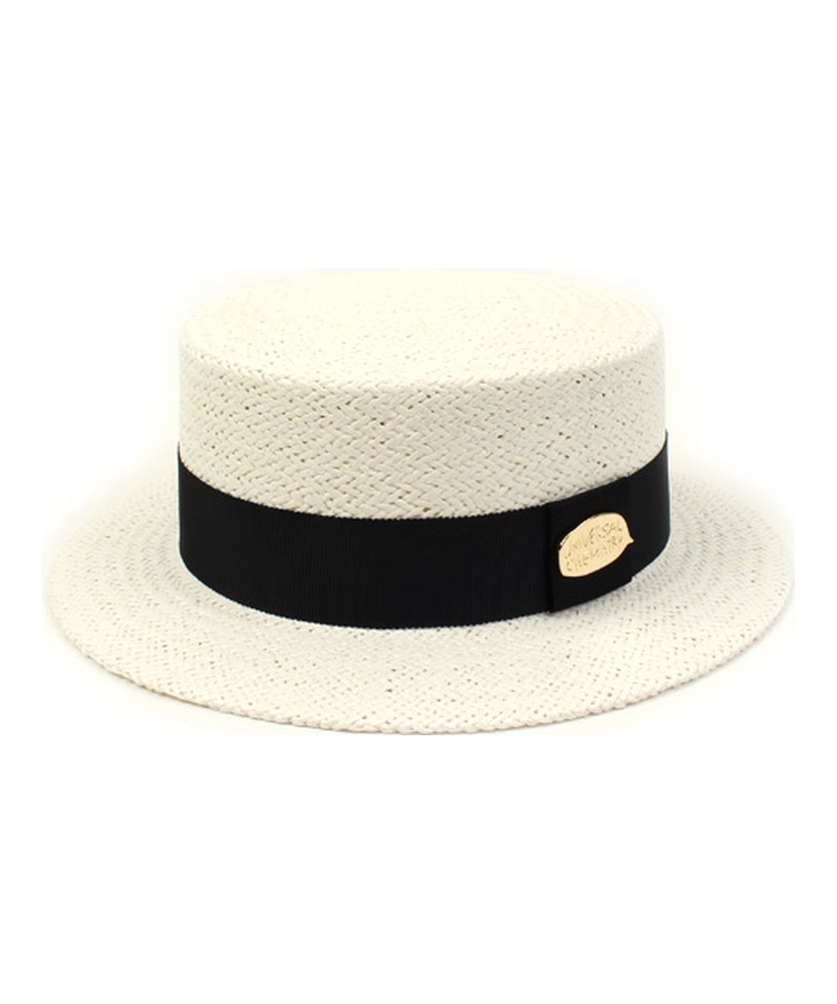 유니버셜 케미스트리(UNIVERSAL CHEMISTRY) White Flat Short Panama Hat 파나마햇