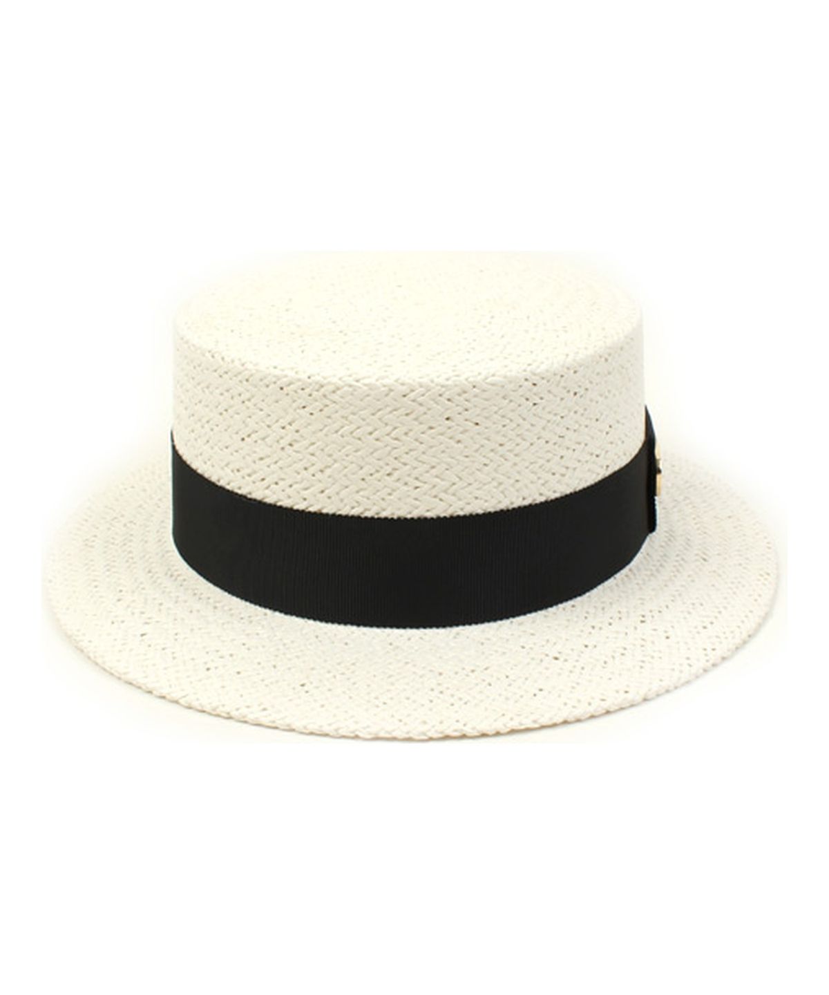 유니버셜 케미스트리(UNIVERSAL CHEMISTRY) White Flat Short Panama Hat 파나마햇