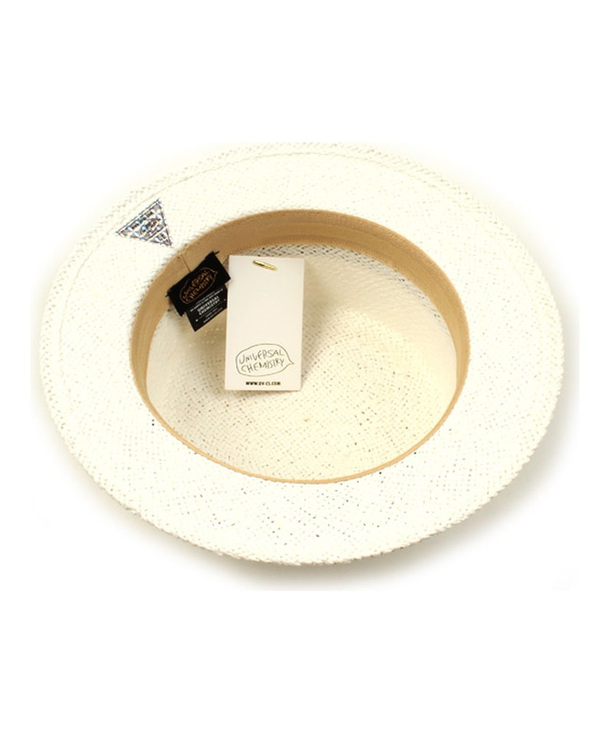 유니버셜 케미스트리(UNIVERSAL CHEMISTRY) White Flat Short Panama Hat 파나마햇