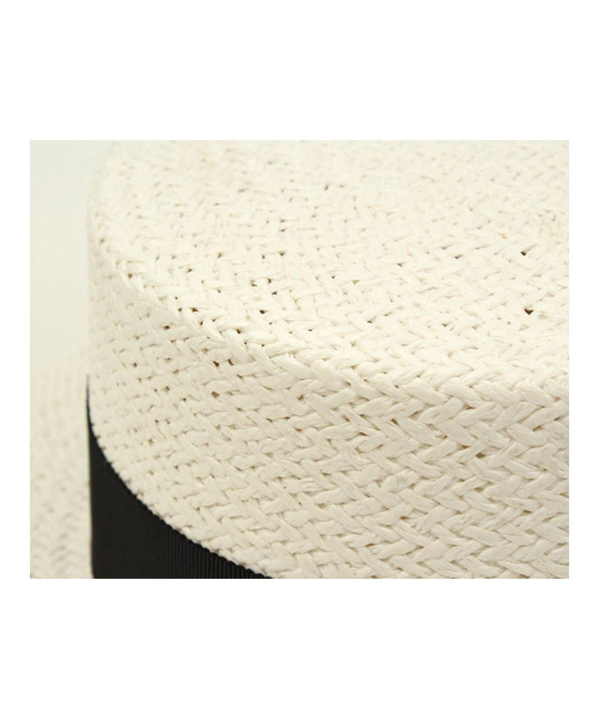유니버셜 케미스트리(UNIVERSAL CHEMISTRY) White Flat Short Panama Hat 파나마햇
