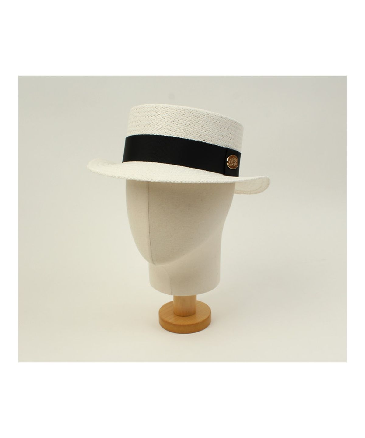 유니버셜 케미스트리(UNIVERSAL CHEMISTRY) White Flat Short Panama Hat 파나마햇