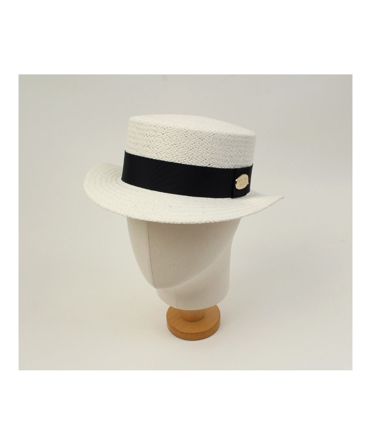 유니버셜 케미스트리(UNIVERSAL CHEMISTRY) White Flat Short Panama Hat 파나마햇