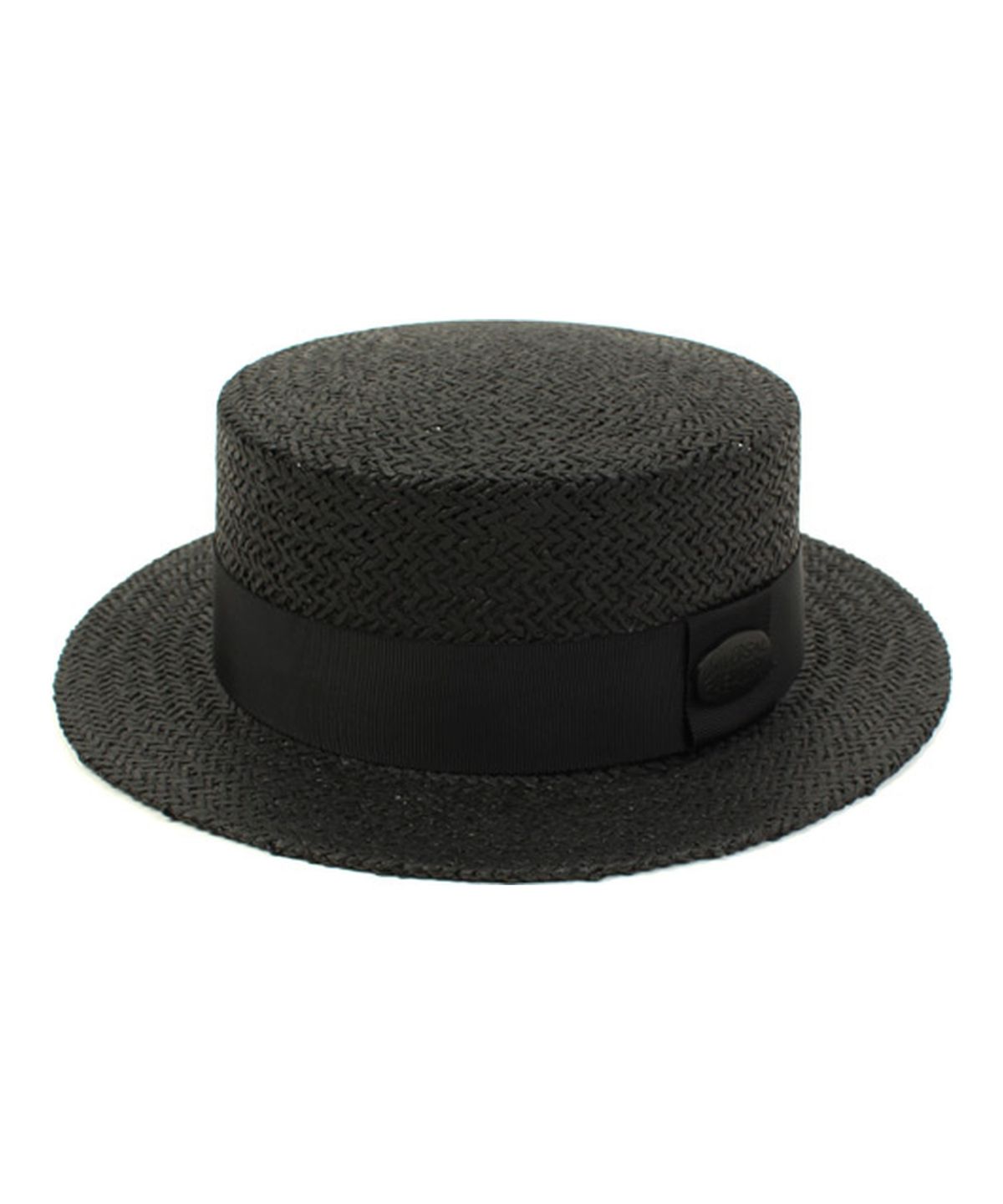 유니버셜 케미스트리(UNIVERSAL CHEMISTRY) Black Flat Short Panama Hat 파나마햇