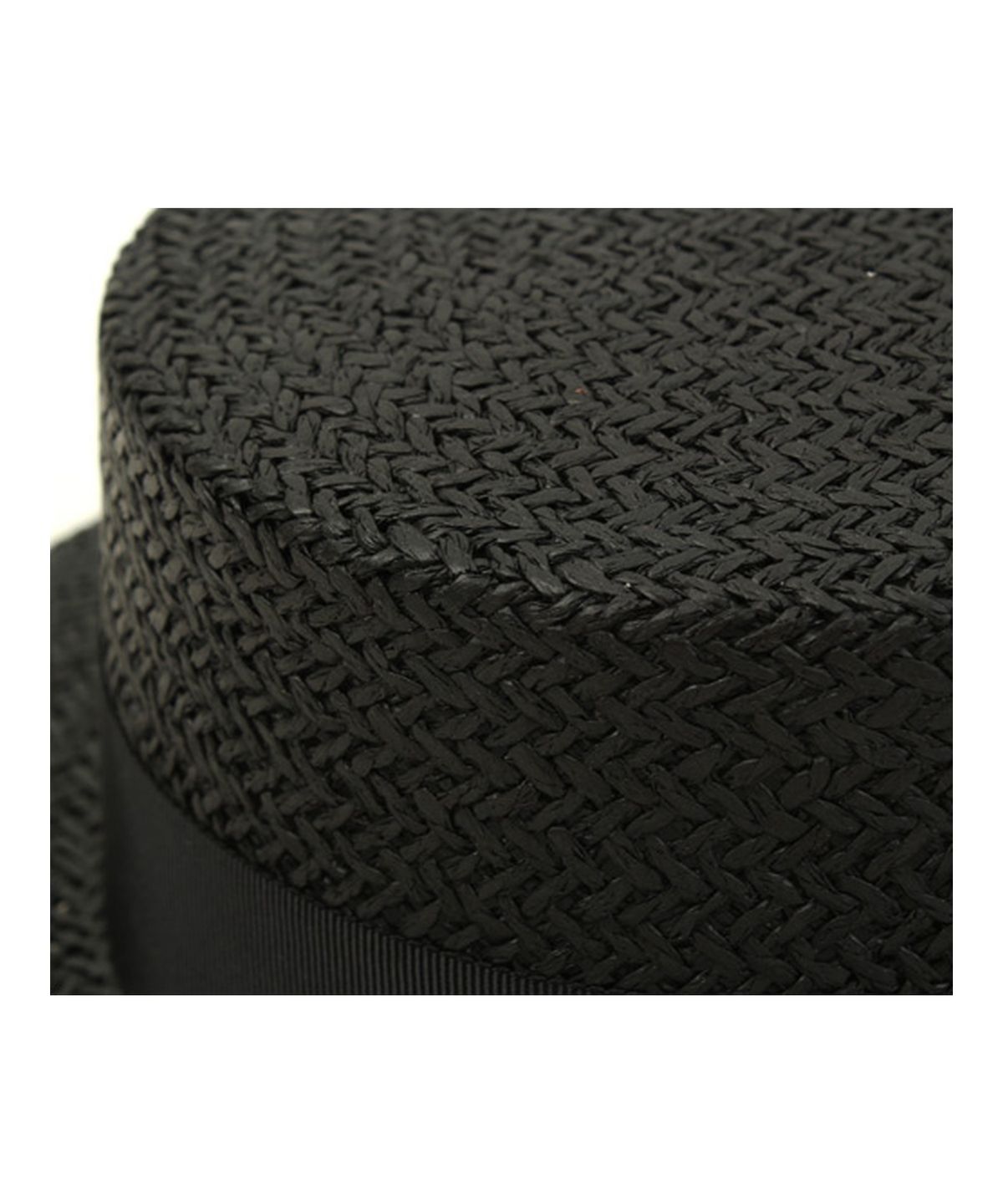 유니버셜 케미스트리(UNIVERSAL CHEMISTRY) Black Flat Short Panama Hat 파나마햇