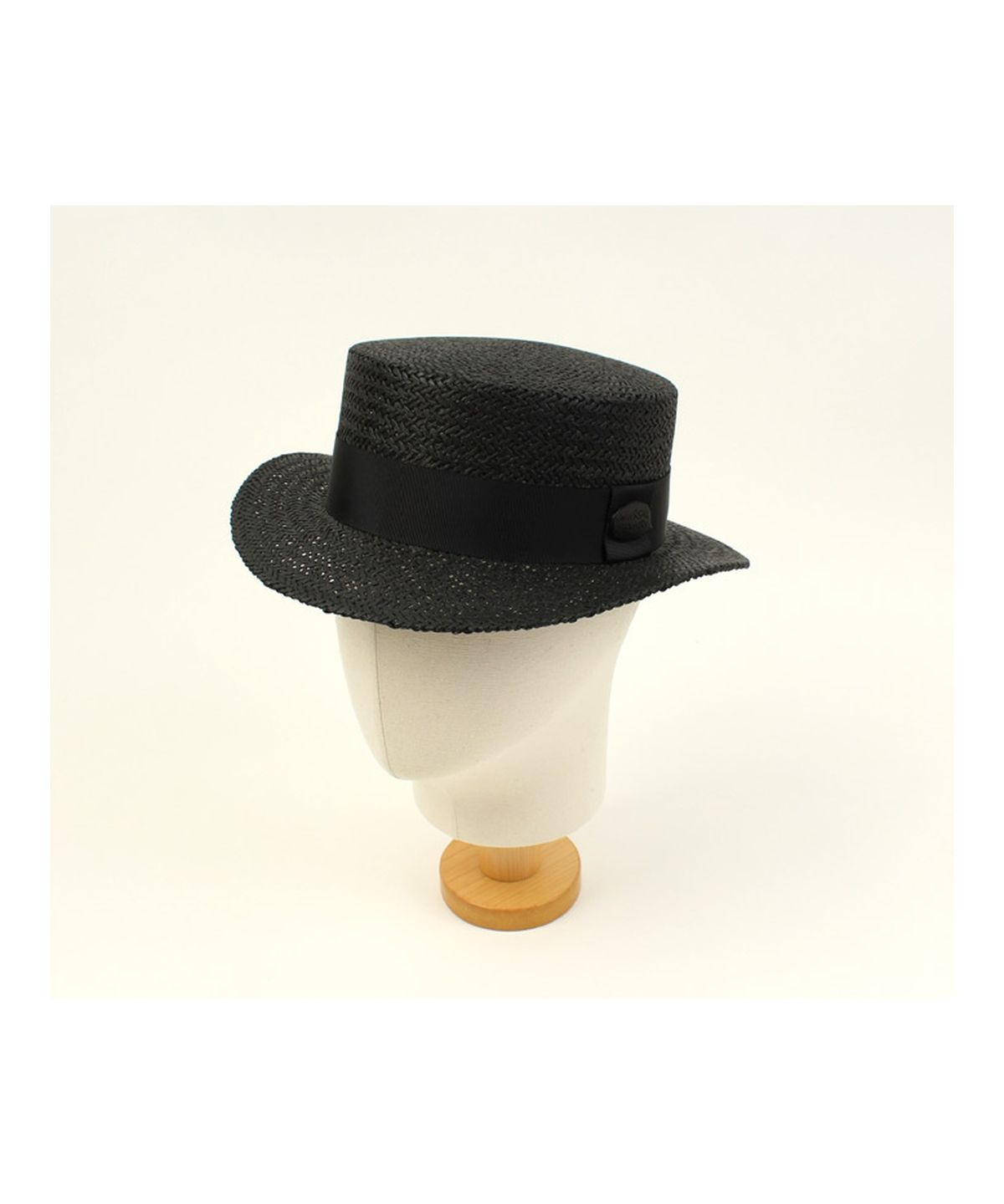 유니버셜 케미스트리(UNIVERSAL CHEMISTRY) Black Flat Short Panama Hat 파나마햇
