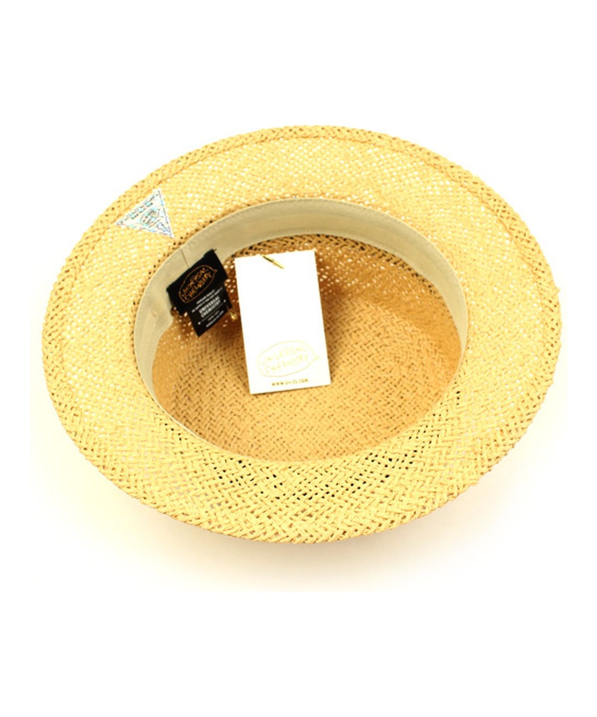 유니버셜 케미스트리(UNIVERSAL CHEMISTRY) Beige Flat Short Panama Hat 파나마햇