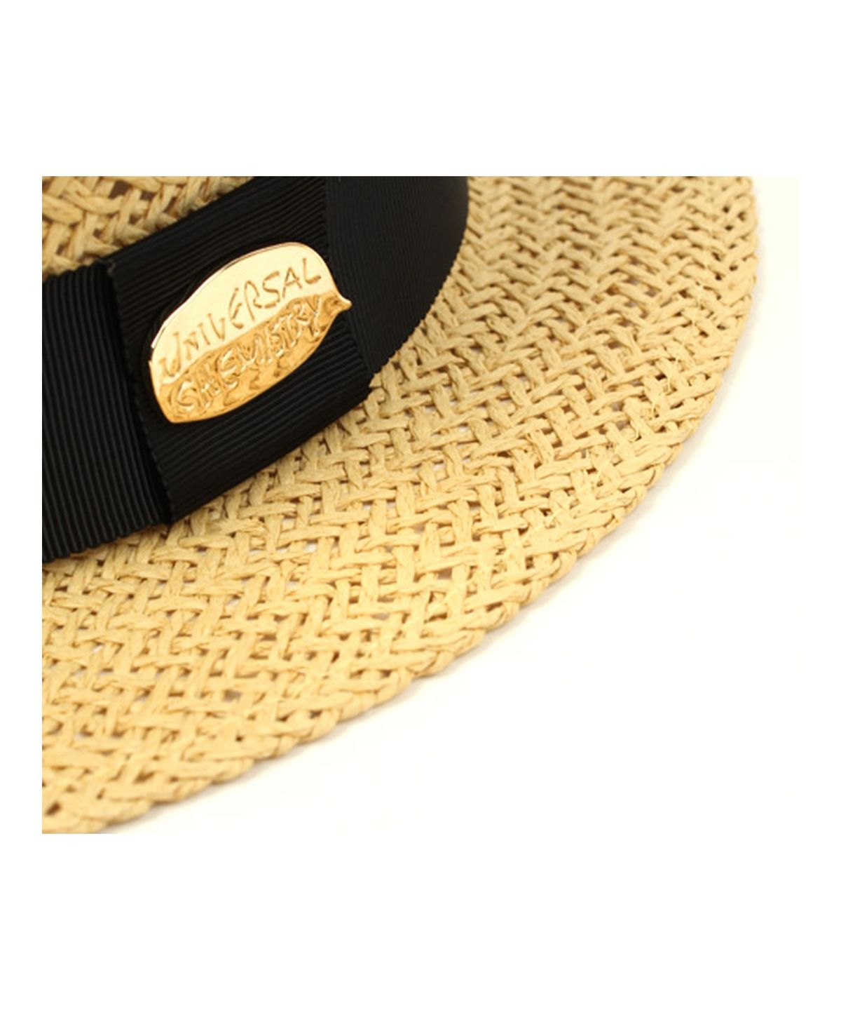 유니버셜 케미스트리(UNIVERSAL CHEMISTRY) Beige Flat Short Panama Hat 파나마햇