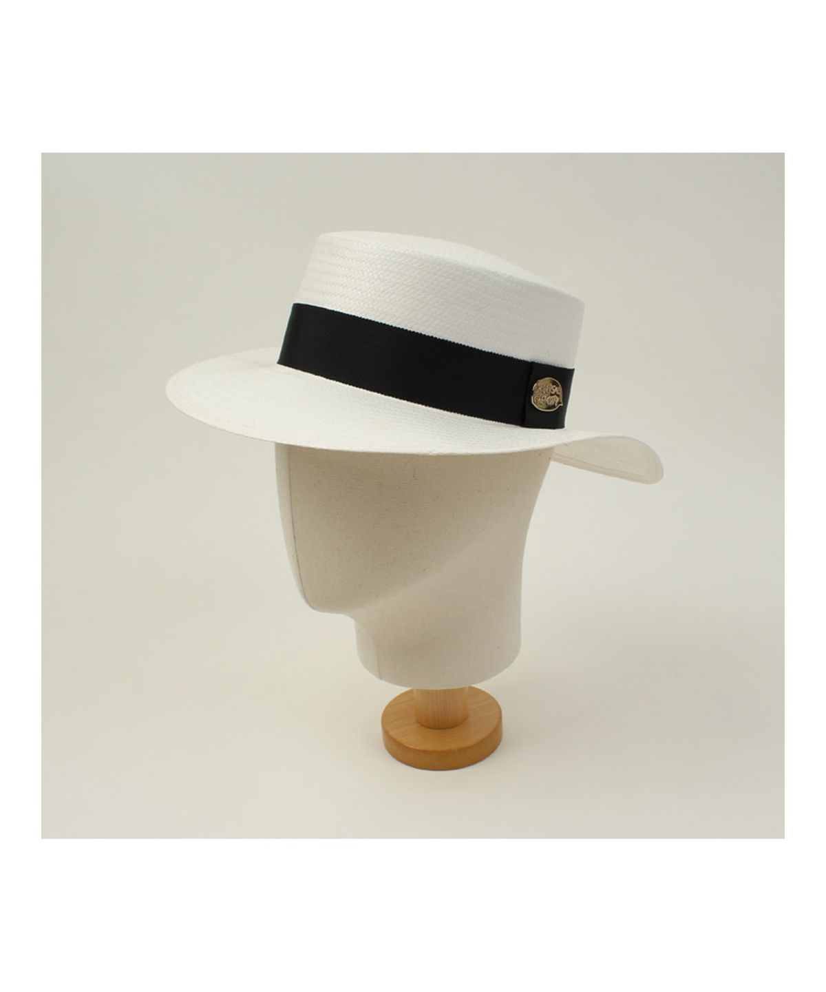 유니버셜 케미스트리(UNIVERSAL CHEMISTRY) White Flat Long Panama Hat GD 파나마햇