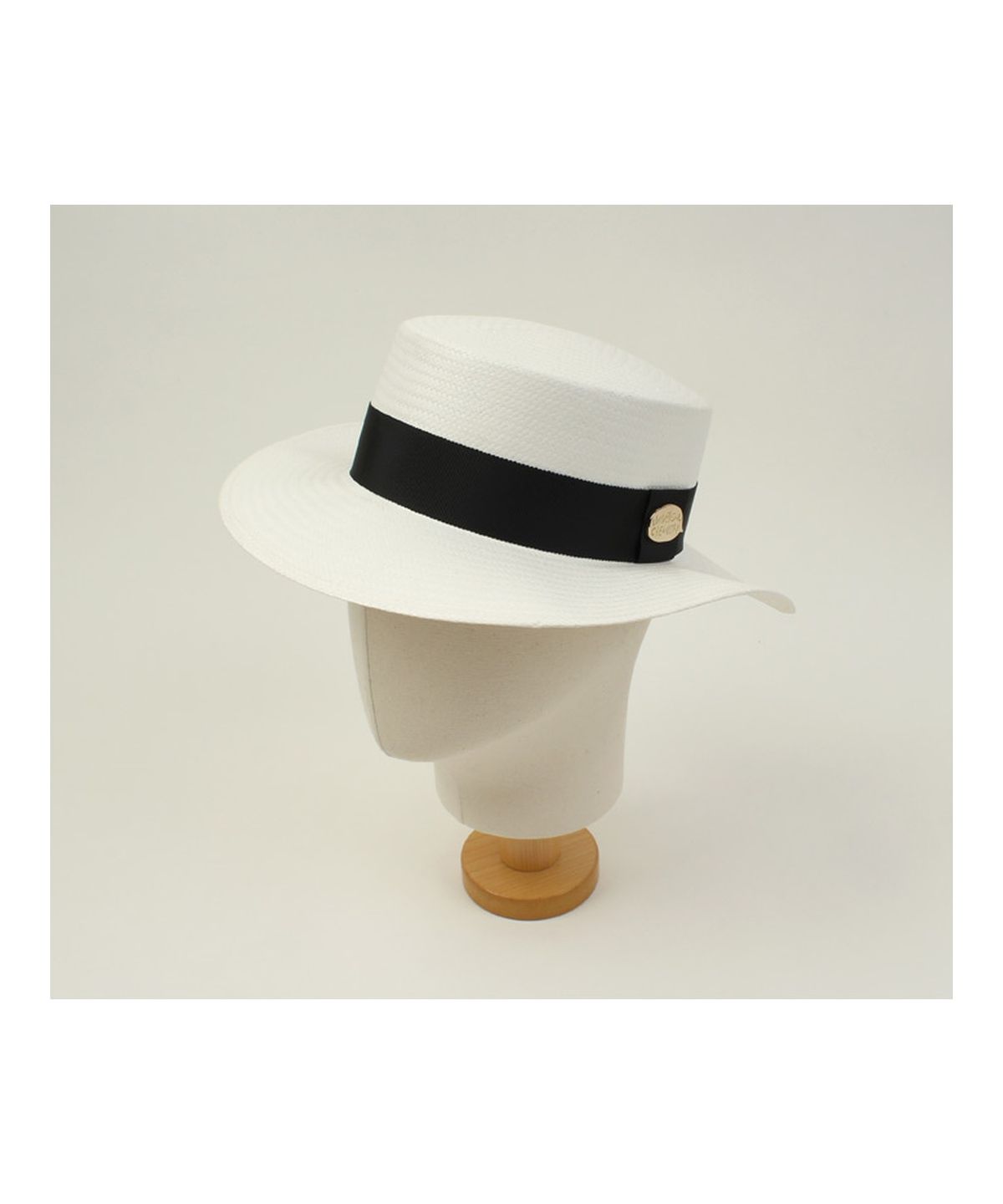 유니버셜 케미스트리(UNIVERSAL CHEMISTRY) White Flat Long Panama Hat GD 파나마햇