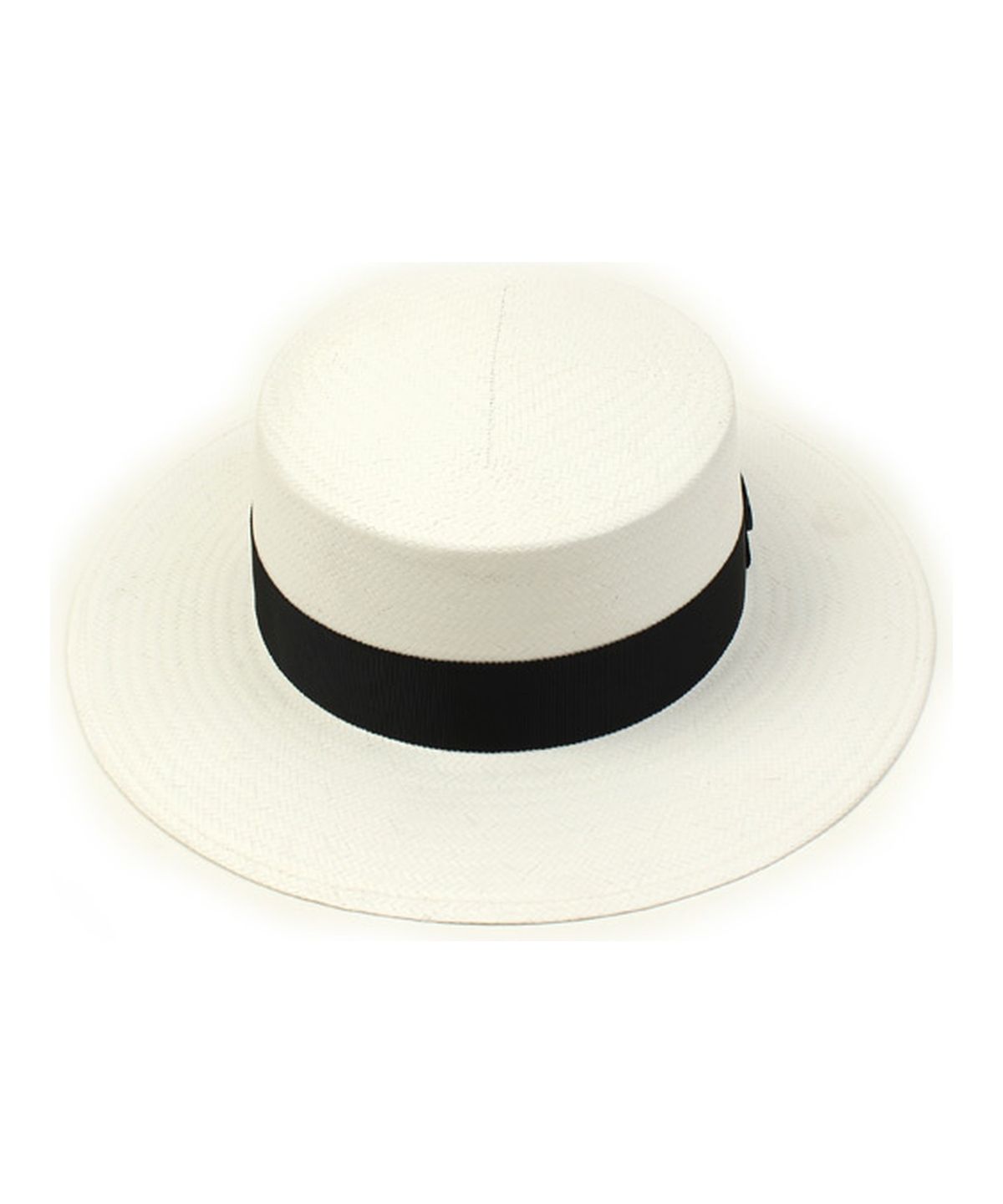 유니버셜 케미스트리(UNIVERSAL CHEMISTRY) White Flat Long Panama Hat BK 파나마햇