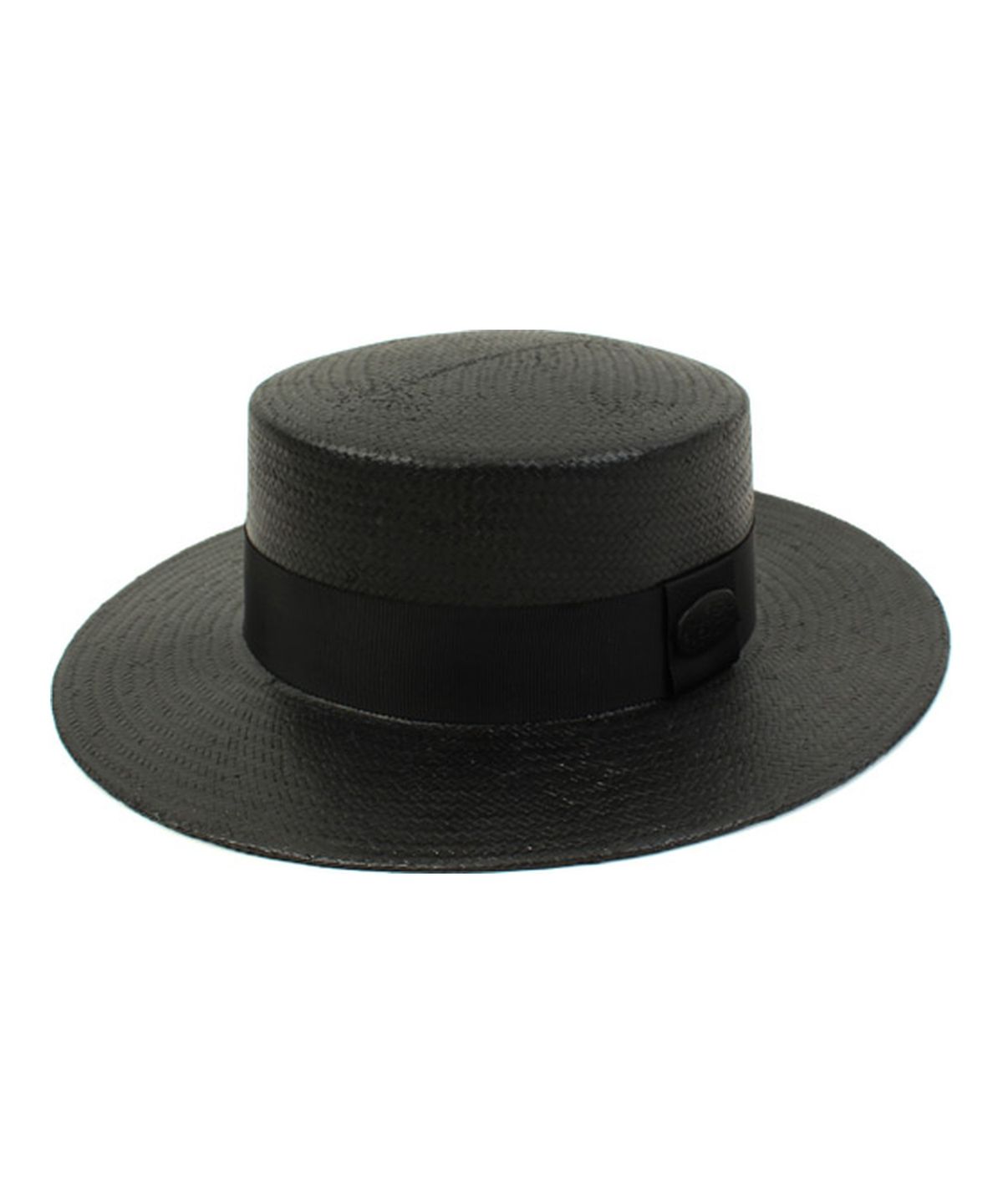 유니버셜 케미스트리(UNIVERSAL CHEMISTRY) Black Flat Long Panama Hat 파나마햇