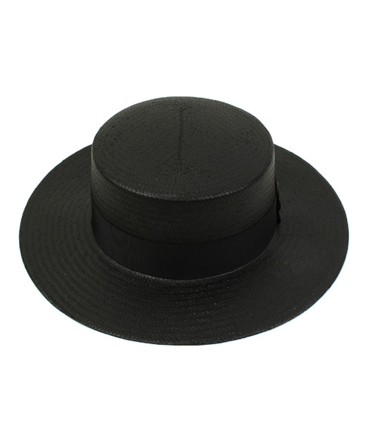 유니버셜 케미스트리(UNIVERSAL CHEMISTRY) Black Flat Long Panama Hat 파나마햇