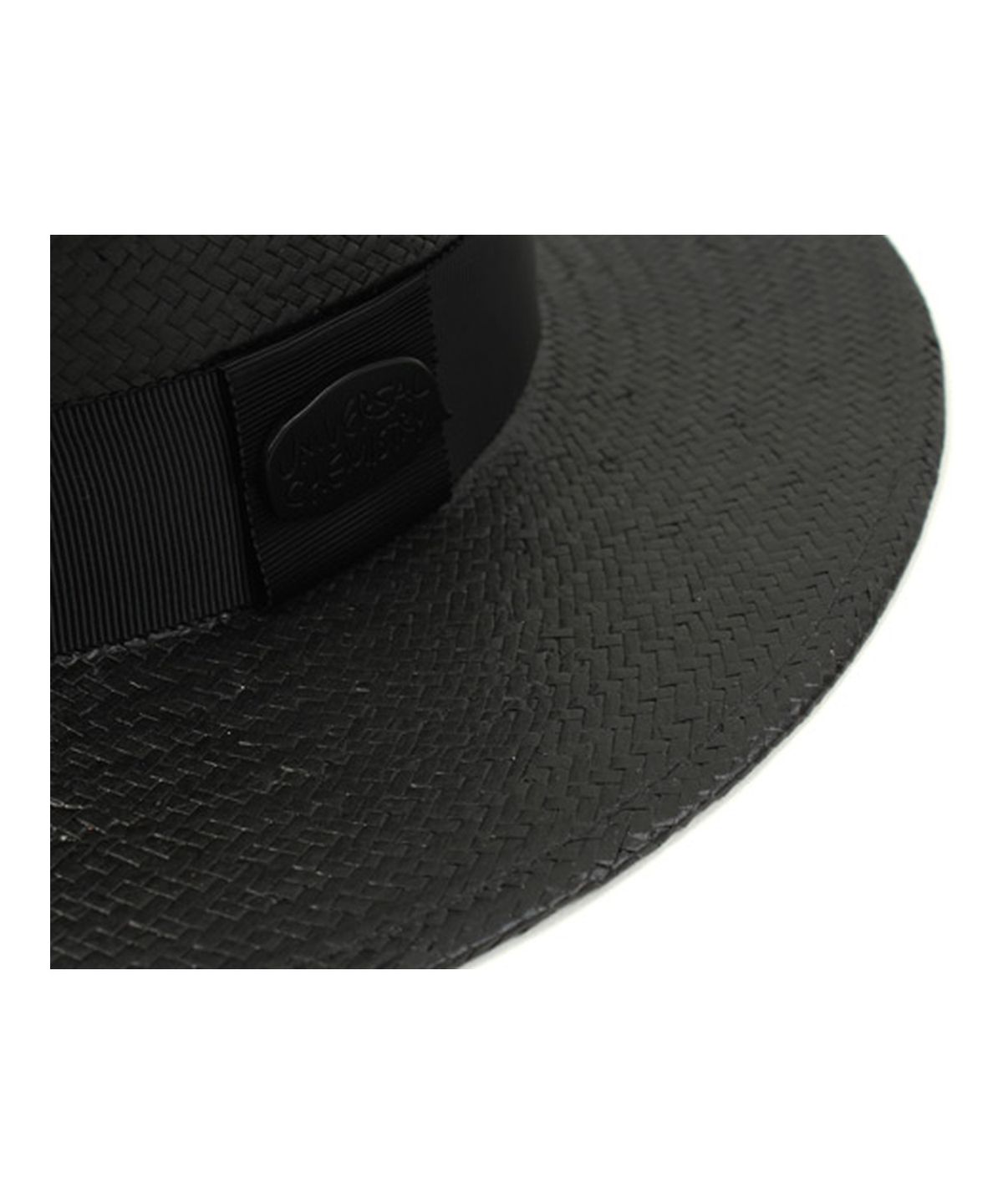 유니버셜 케미스트리(UNIVERSAL CHEMISTRY) Black Flat Long Panama Hat 파나마햇