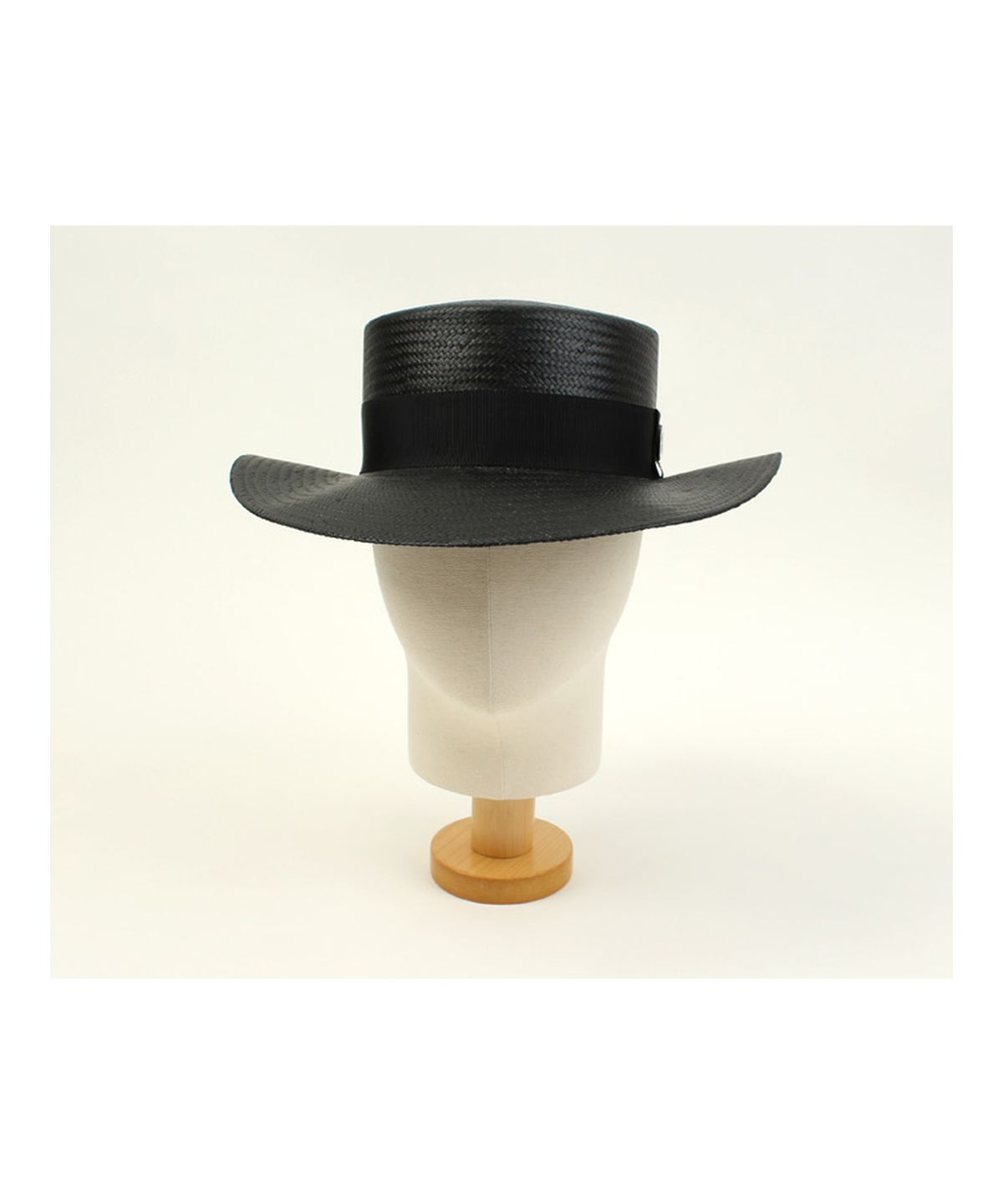 유니버셜 케미스트리(UNIVERSAL CHEMISTRY) Black Flat Long Panama Hat 파나마햇