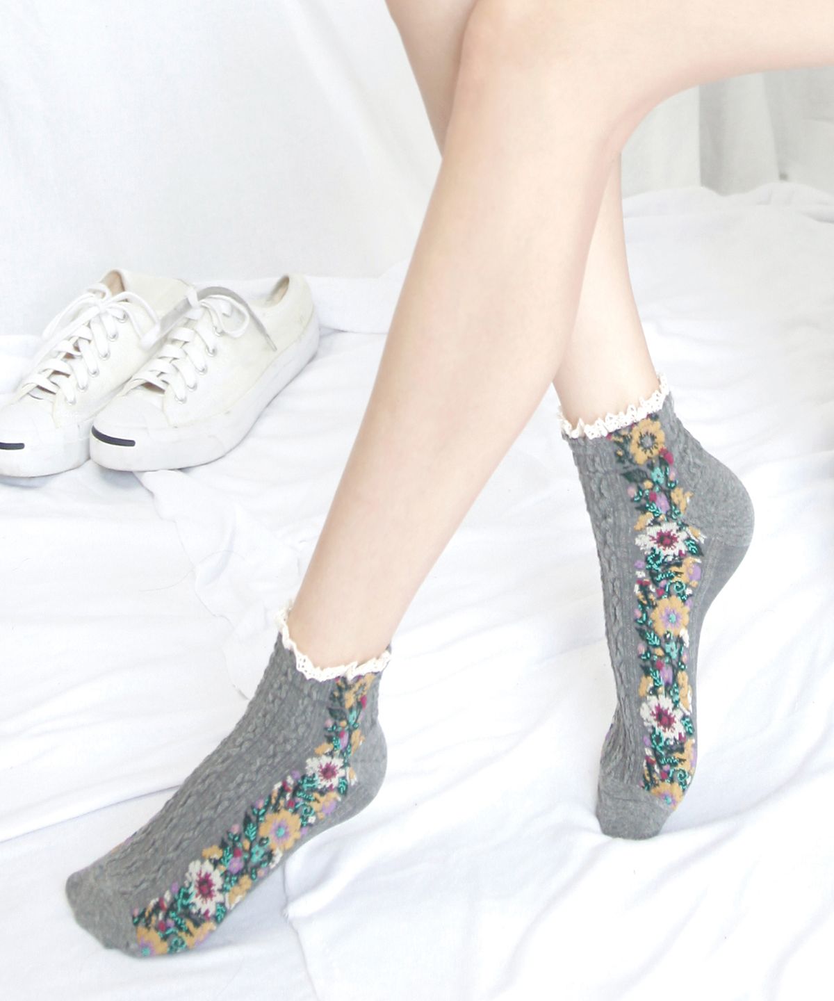 알엔오티(RNOT) Retro Mood Floral Socks 3SET