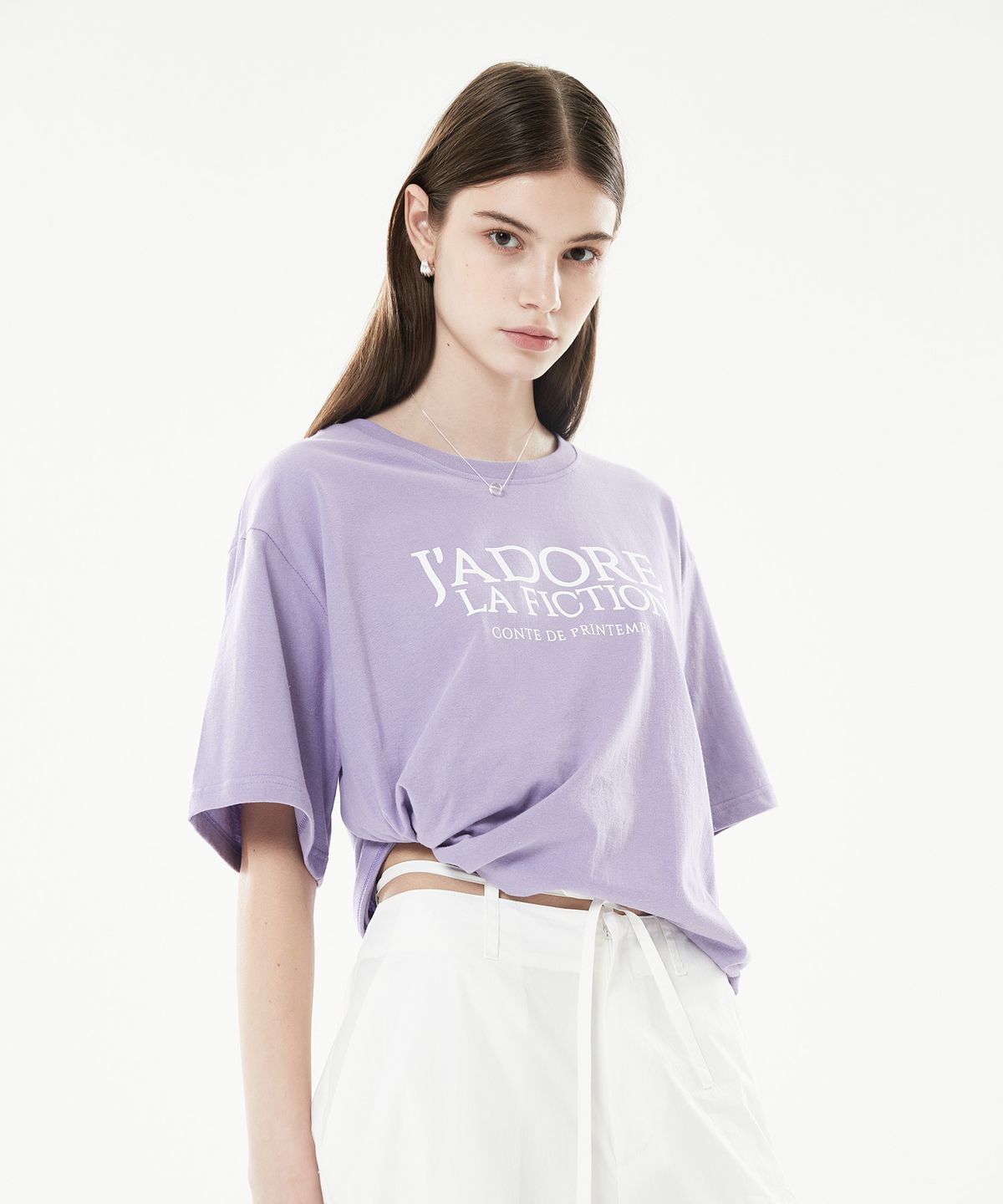 라티젠(LARTIGENT) 18SP FICTION T-SHIRT(VIOLET)